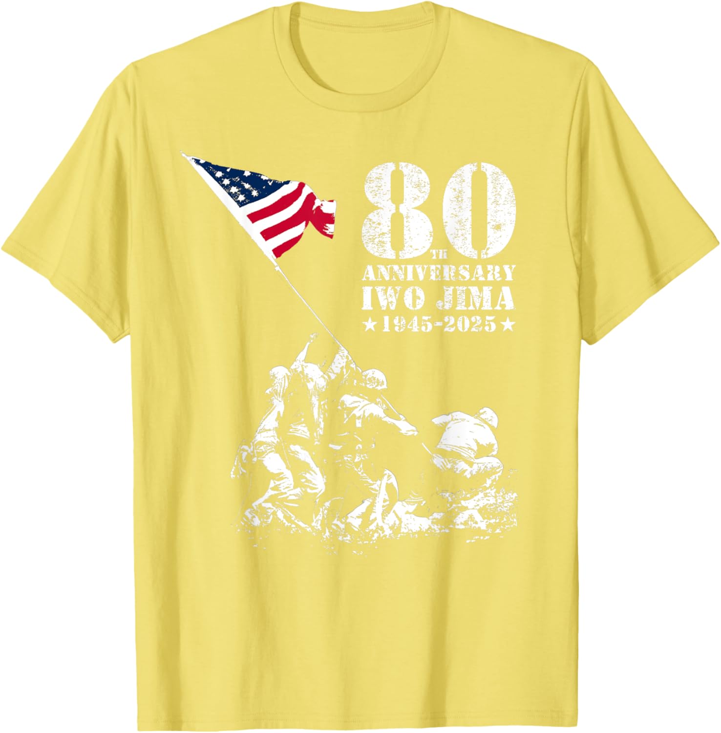 80th Anniversary Iwo Jima WWII Veterans T-Shirt for Honor and Remembrance - 12