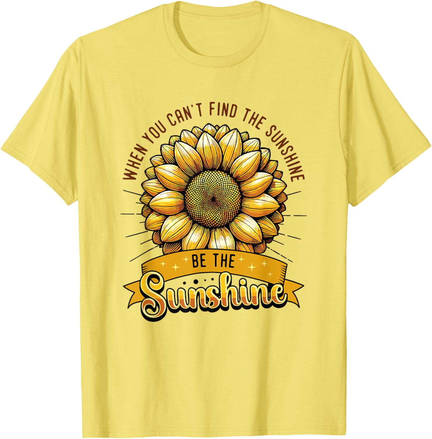 Be the Sunshine Sunflower T-Shirt for Positive Vibes and Comfort - 2