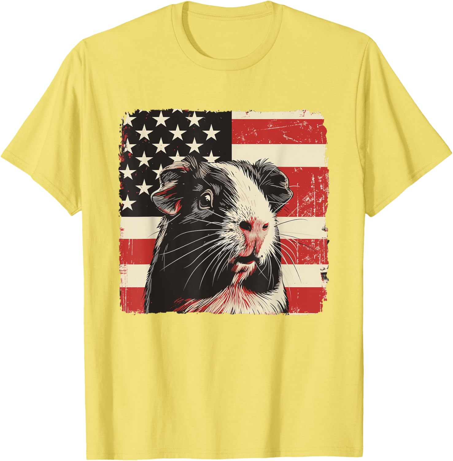 Patriotic Guinea Pig 4th of July T-Shirt for Boys and Kids - 1