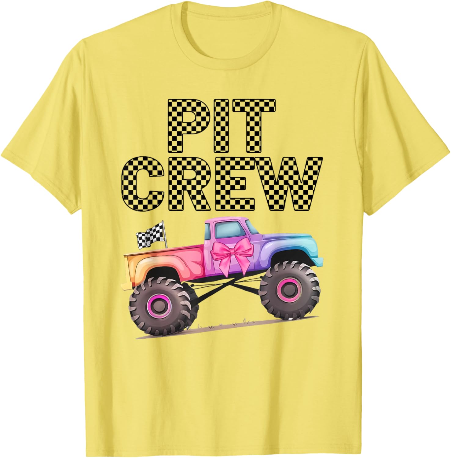 Girls Monster Truck Crew Squad T-Shirt for Truck Lovers and Kids - 19