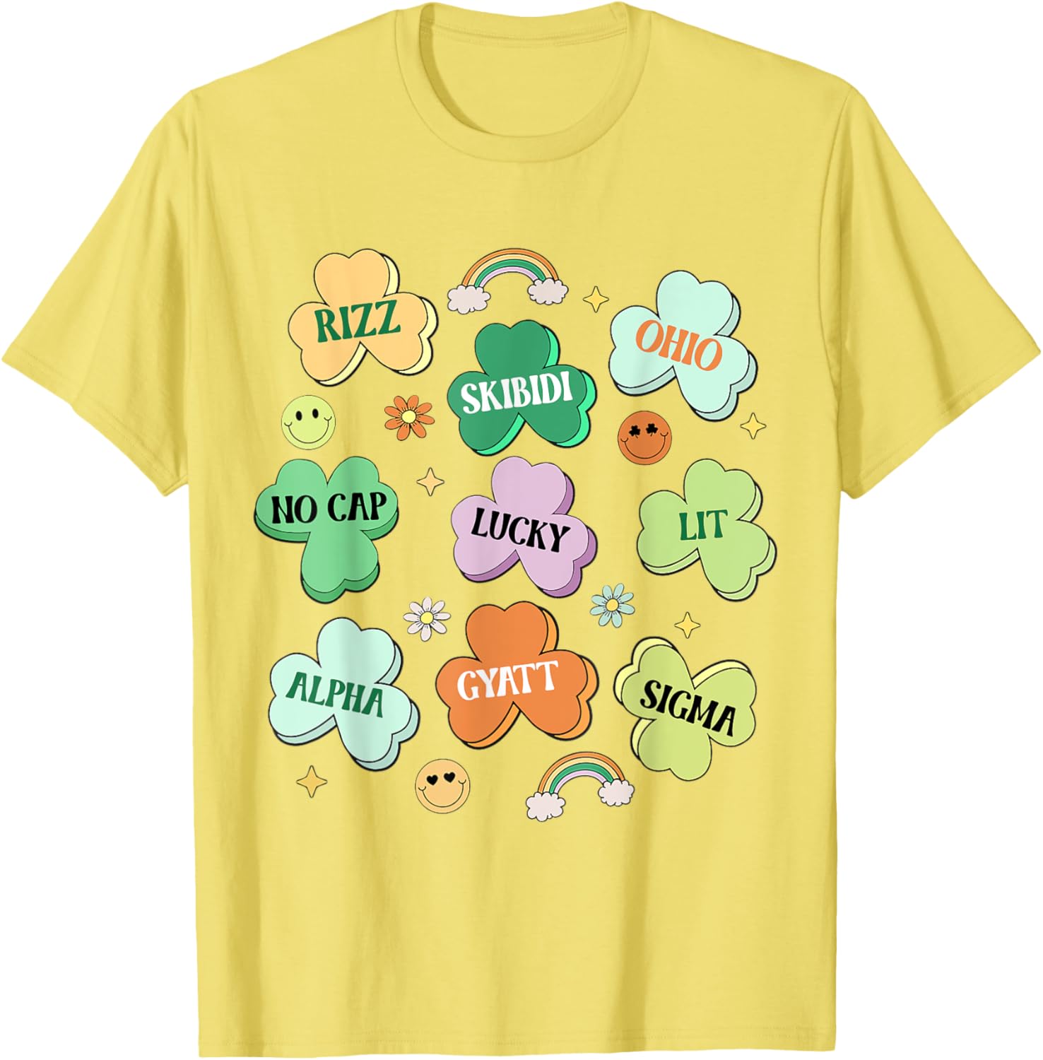 Funny Skibidi St Patricks Day Shamrock T-Shirt for Kids and Teens - 5