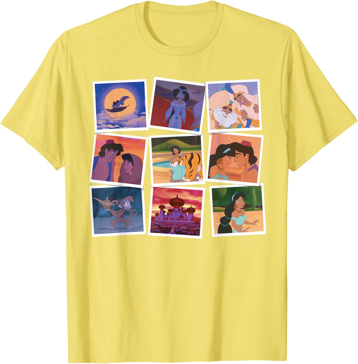 Disney Aladdin and Princess Jasmine Movie Frames T-Shirt for Fans - 5