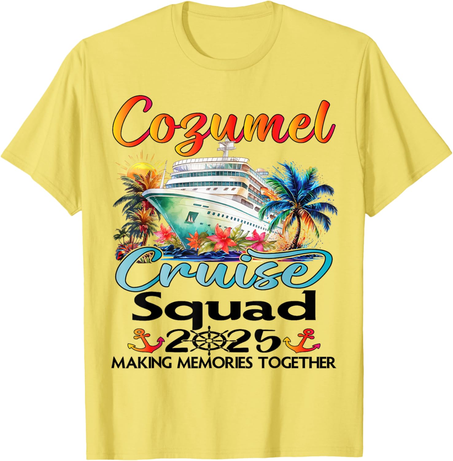 Cozumel Cruise Squad 2025 Family T-Shirt for Fun Group Adventures - 13