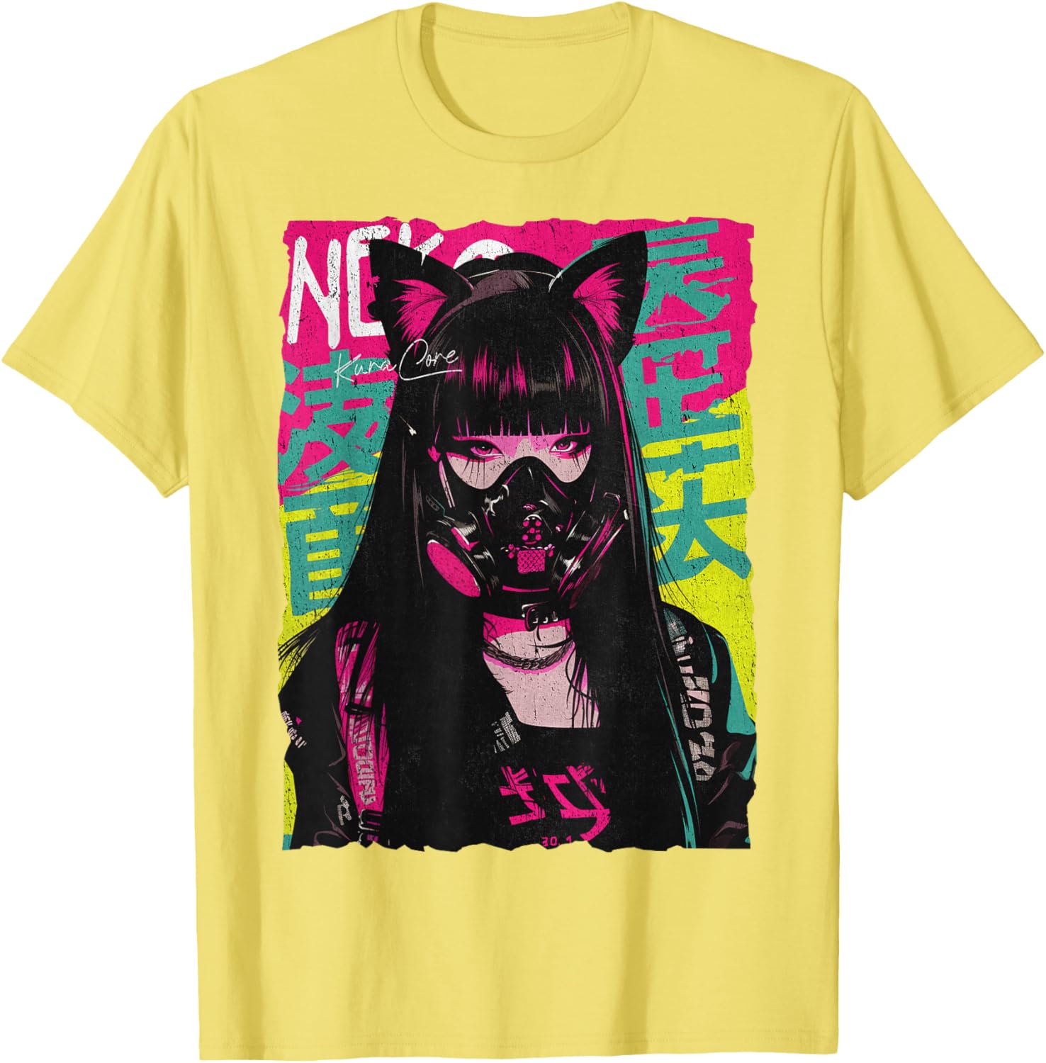 Japan Streetwear Cyberpunk Neko Anime T-Shirt for Stylish Techwear Fans - 11