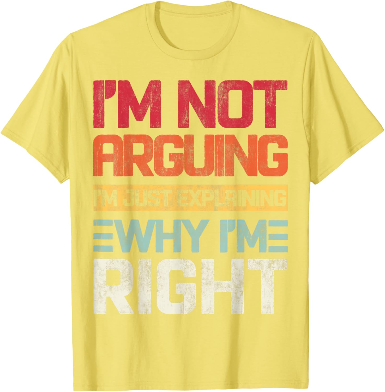 I'm Not Arguing I'm Just Explaining Retro T-Shirt for Fun Conversations - 19