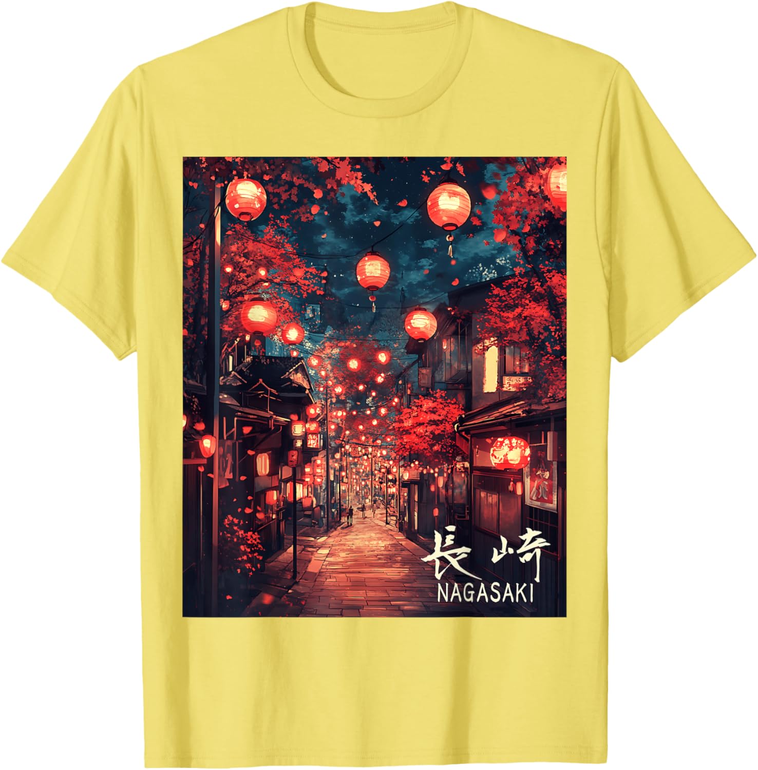 Japan Village Nagasaki Lantern Festival Streetwear T-Shirt for Unique Style - 1