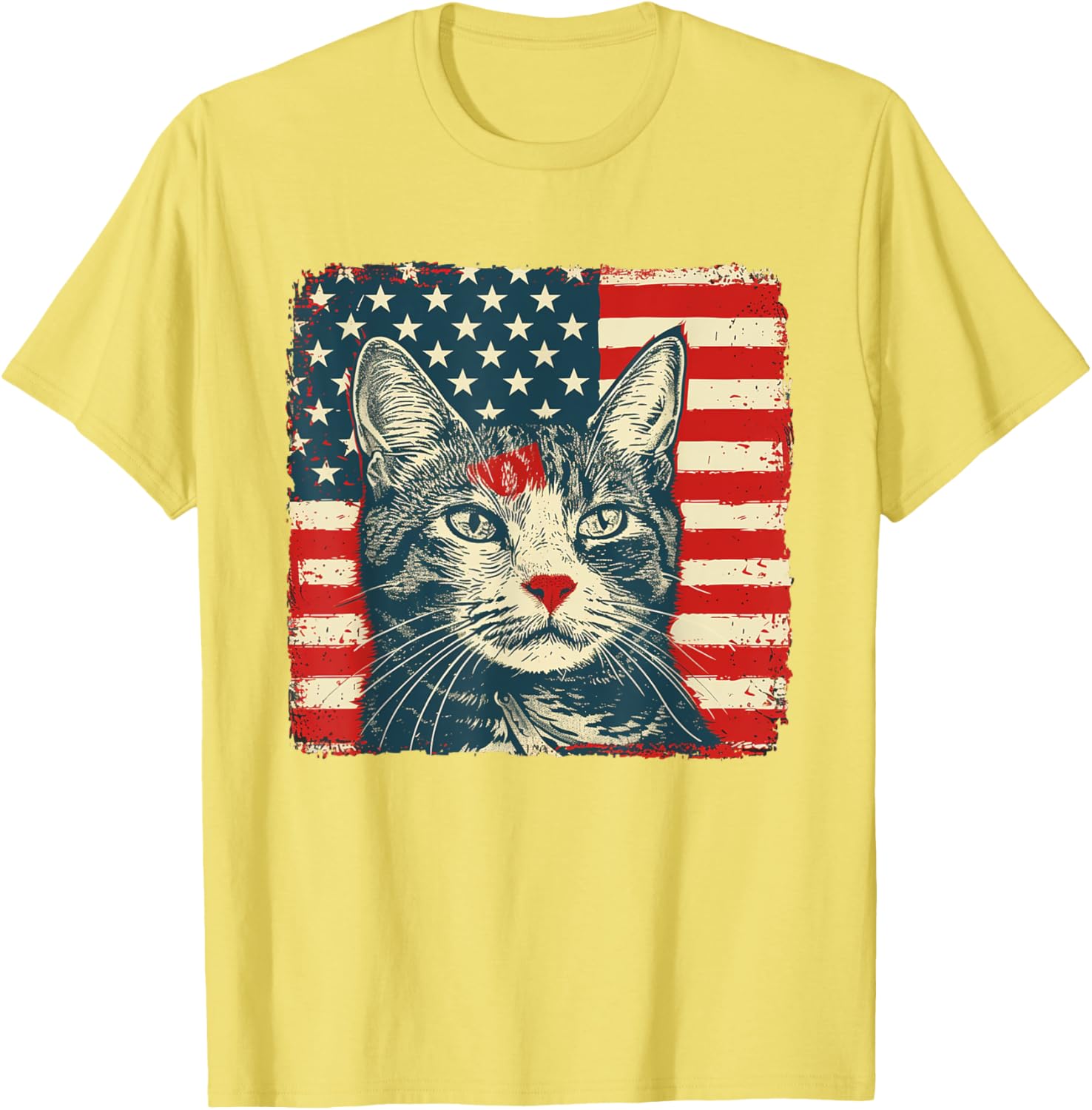 Patriotic Cat Shirt for Fourth of July Celebrations - Unisex T-Shirt - 14