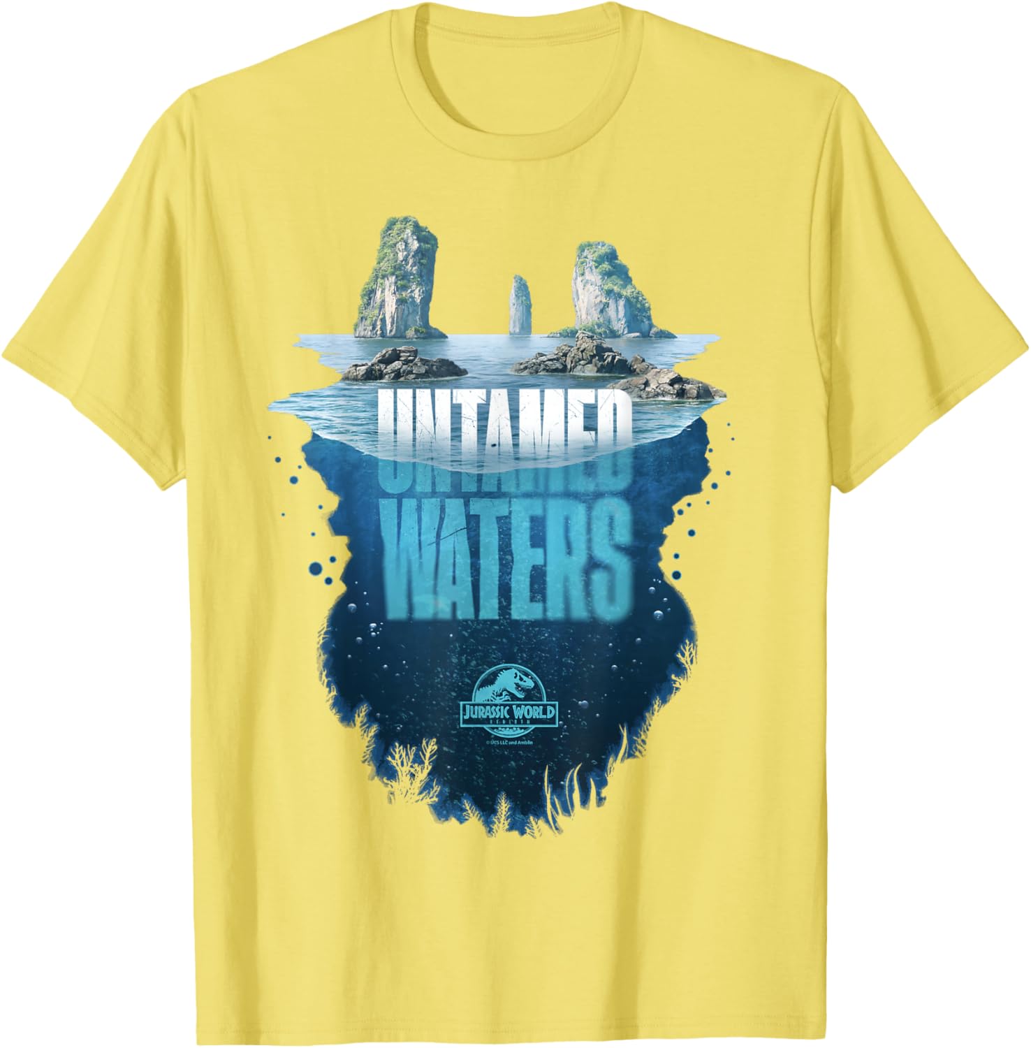 Jurassic World Rebirth Untamed Waters Island T-Shirt for Dino Fans - 11