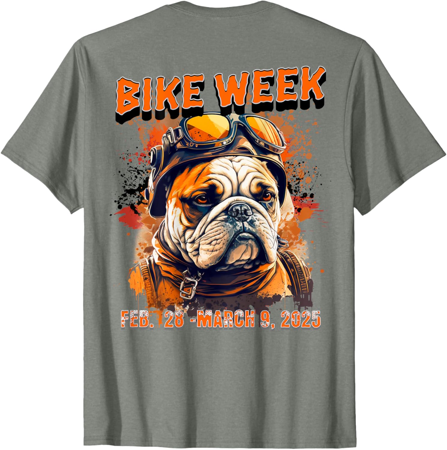Bike Week 2025 Rally Dog Art T-Shirt for Men, Women, and Kids - 13