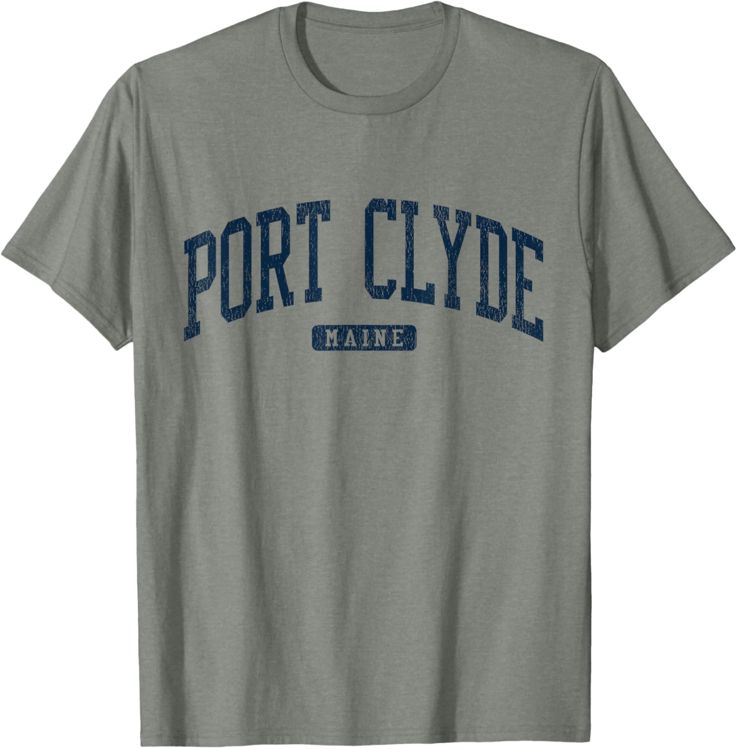 Port Clyde Maine University Style Blue T-Shirt for Casual Wear - 17