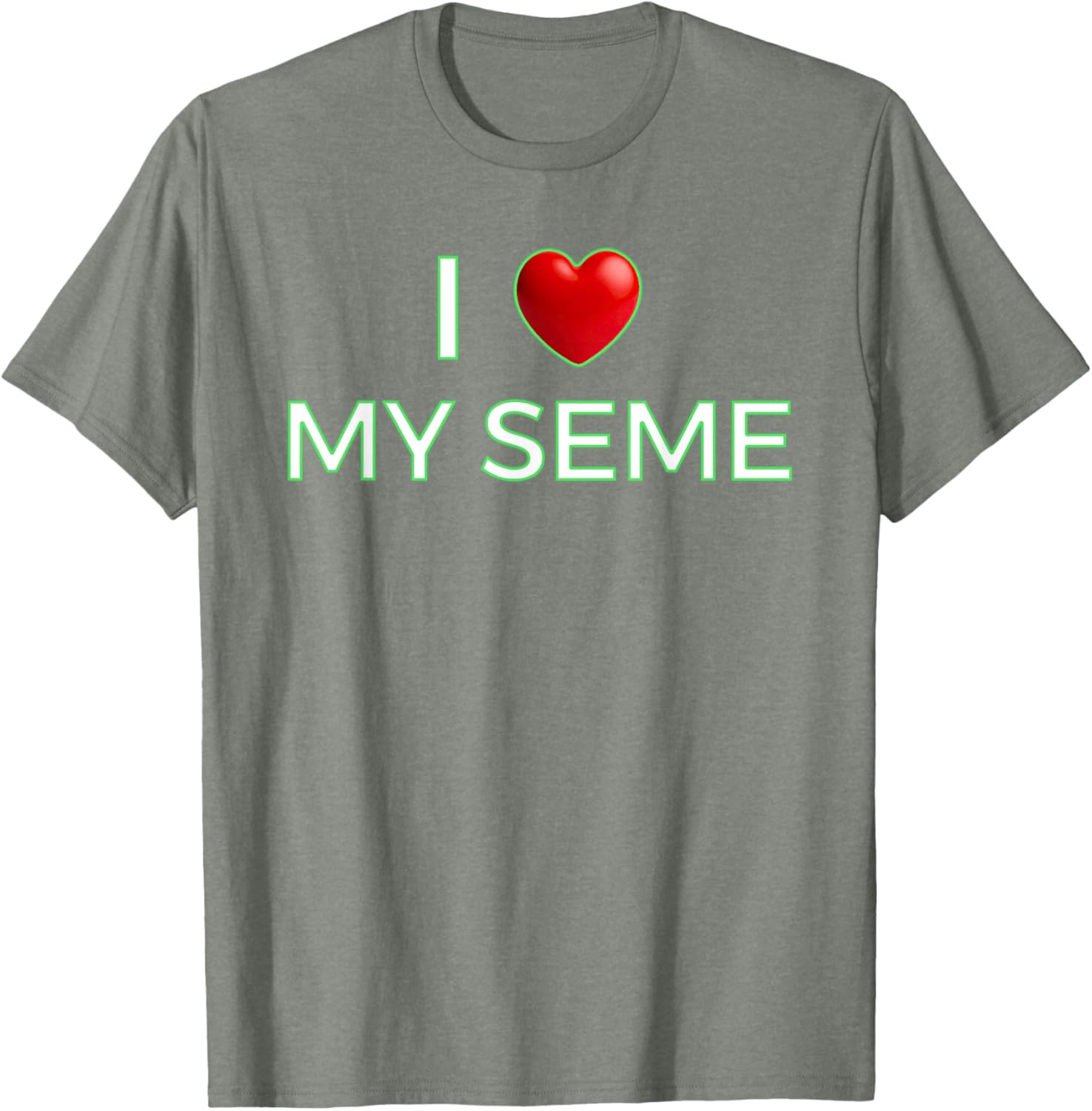 I Love My Seme Funny Red Heart Anime T-Shirt for Anime Fans - 4