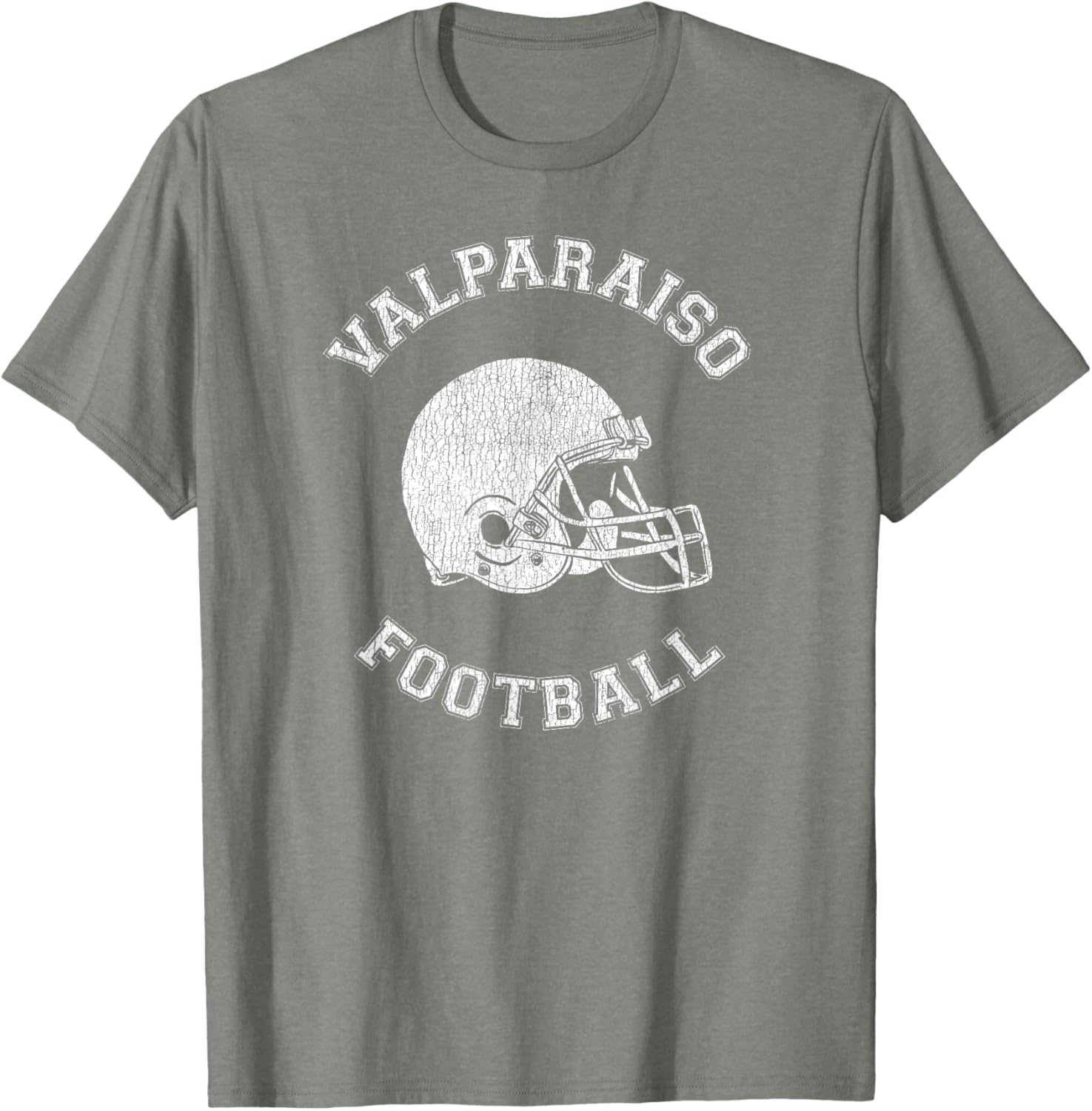 Valparaiso Retro 1980s Distressed Football T-Shirt for Vintage Style Lovers - 8