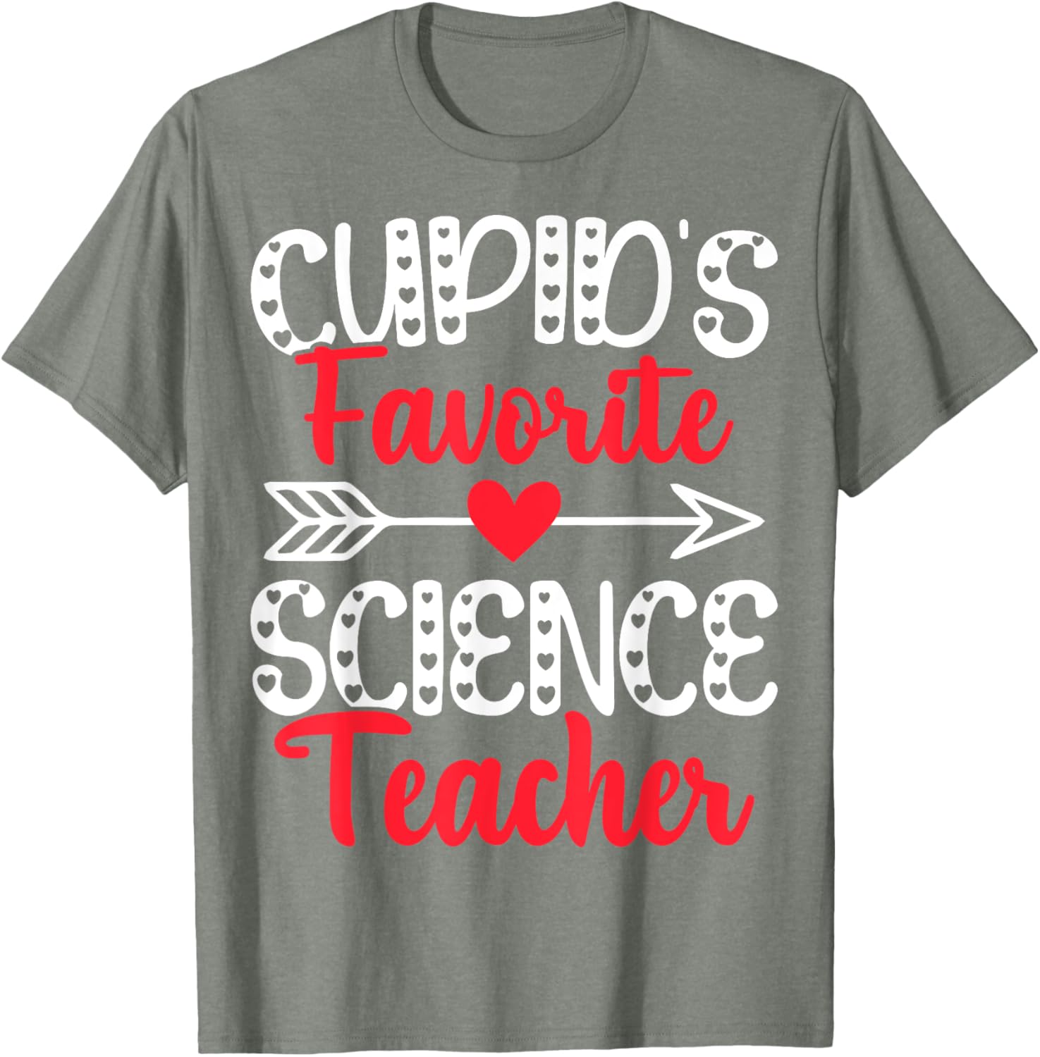 Cupid's Favorite Science Teacher Funny Valentine's Day T-Shirt Gift - 9