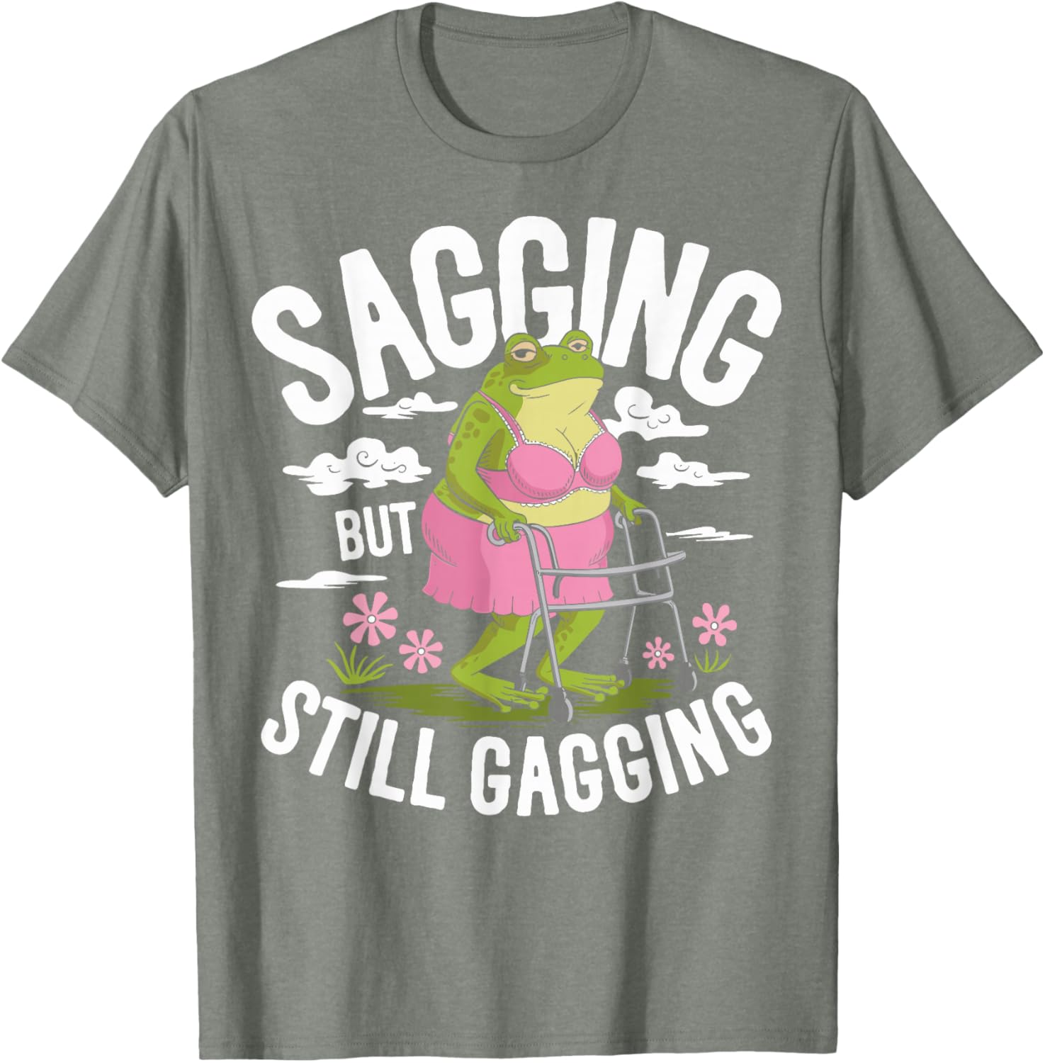 Funny Sagging Frog Meme T-Shirt for Sarcastic Humor Lovers - 16