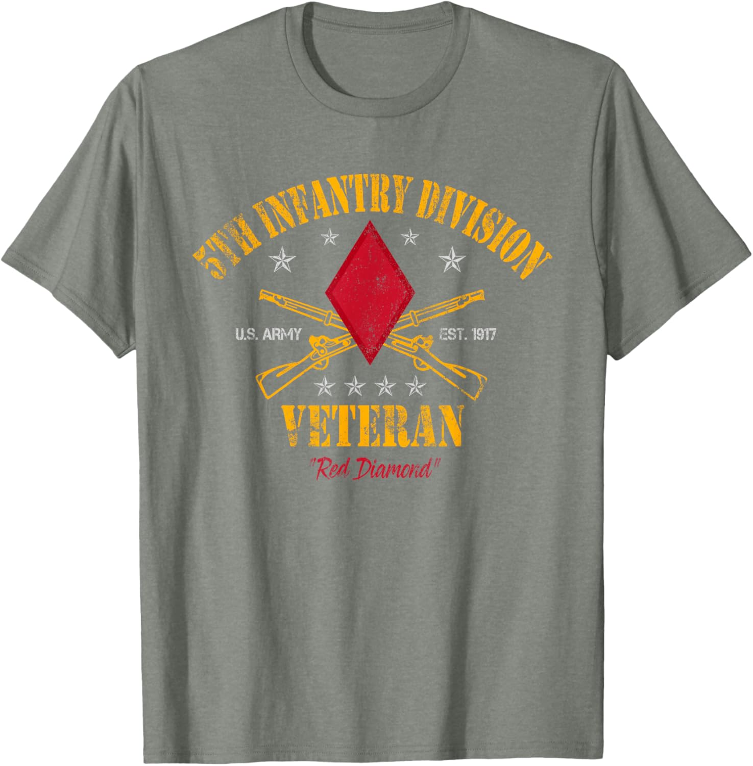 5th Infantry Division Veteran T-Shirt for Veterans Day - Military Apparel - 11