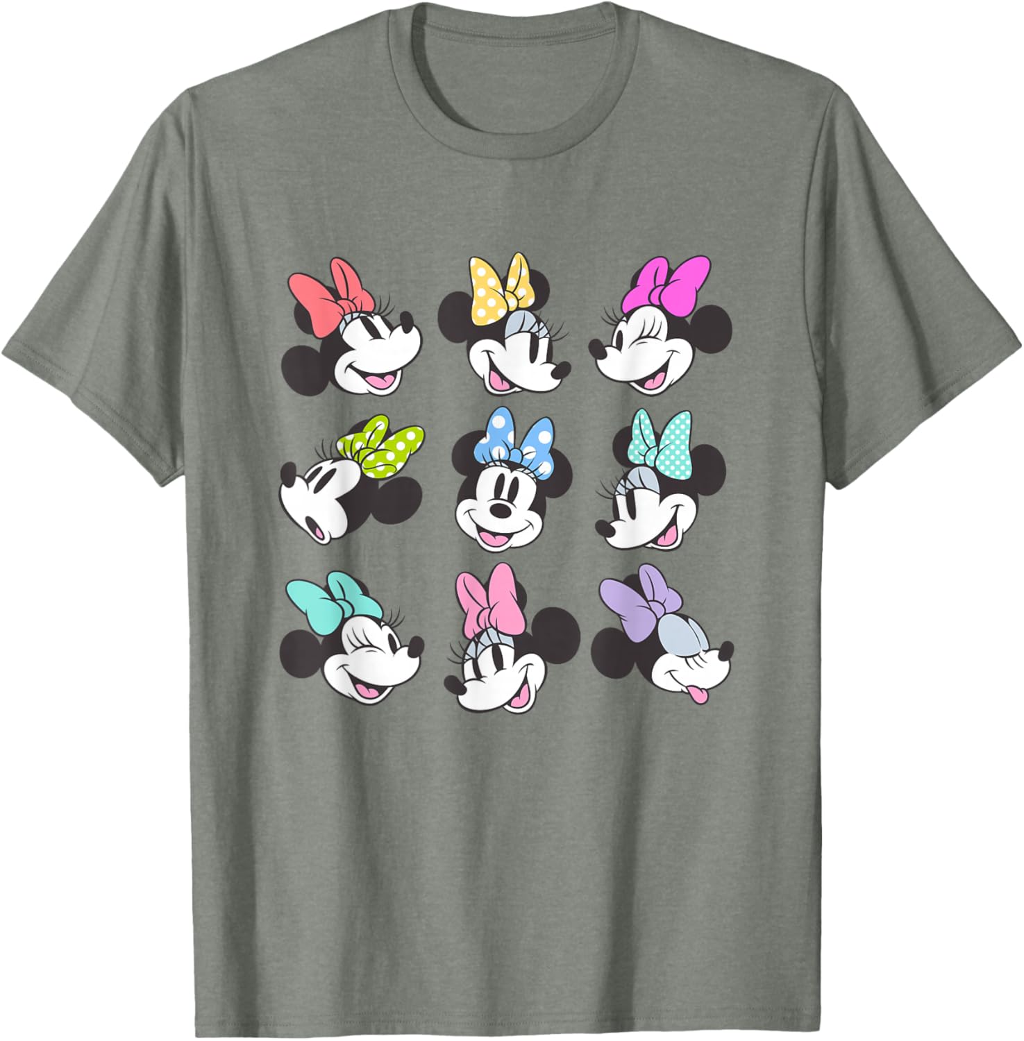 Disney Mickey and Friends Minnie Mouse Grid Poses Cute T-Shirt for Fans - 2