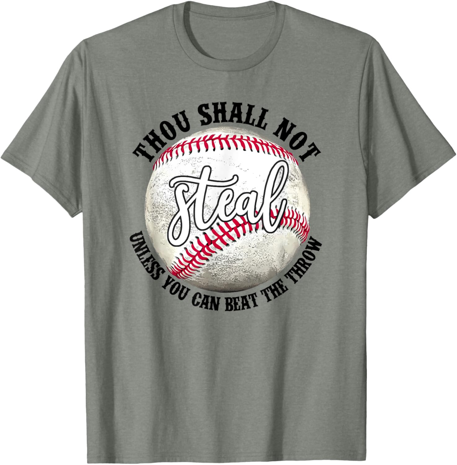 Funny Thou Shall Not Steal Unless You Can Beat The Throw T-Shirt - 11
