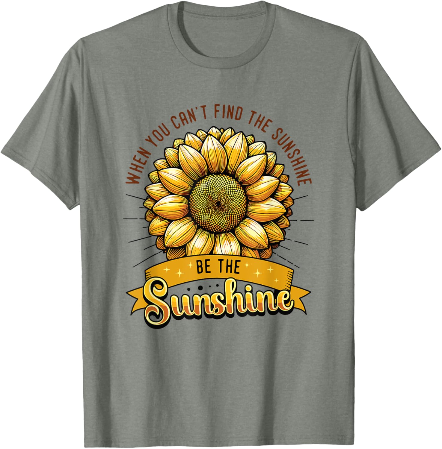 Be the Sunshine Sunflower T-Shirt for Positive Vibes and Comfort - 6