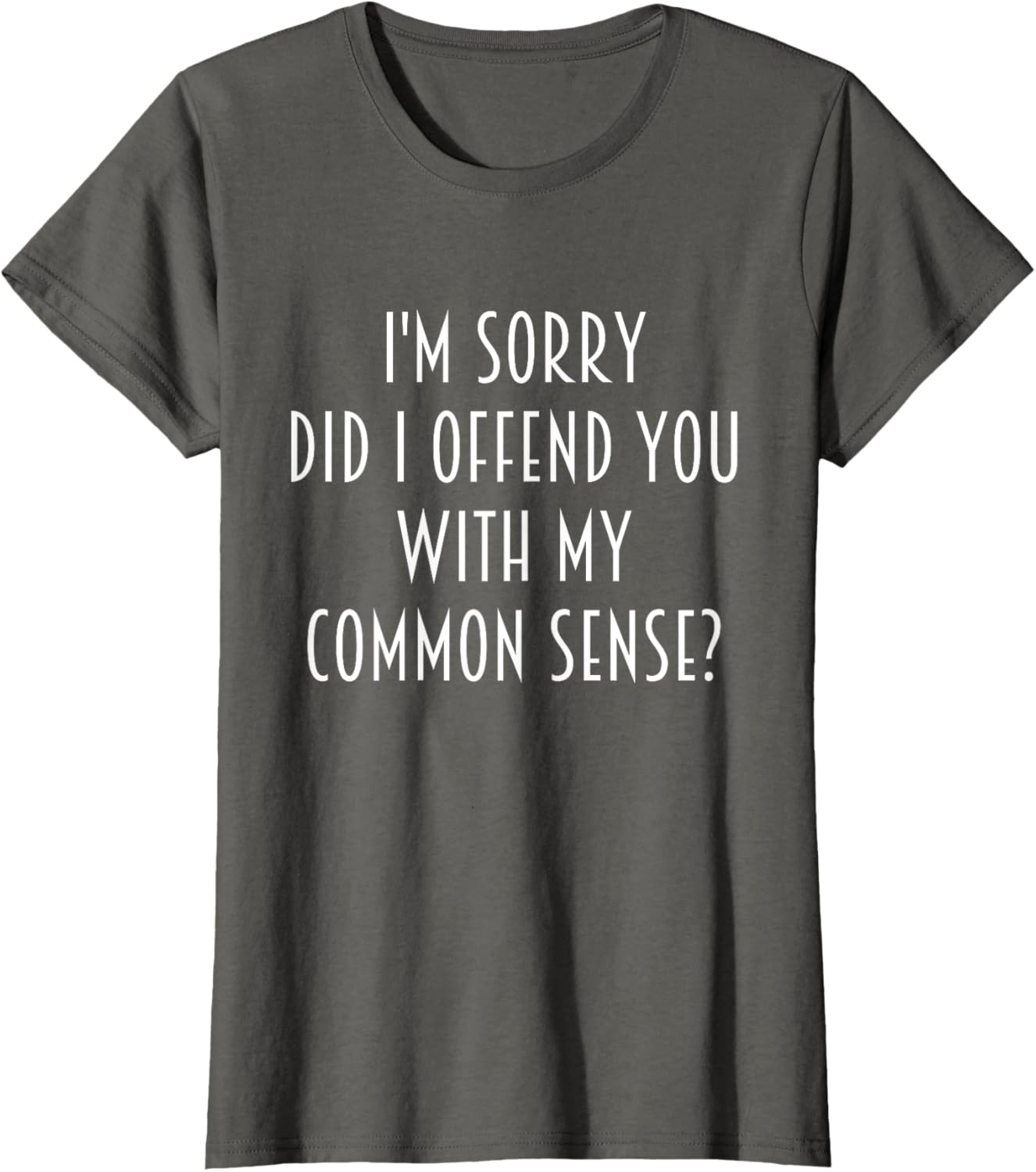 Funny Sarcastic T-Shirt Did I Offend You With My Common Sense - 21