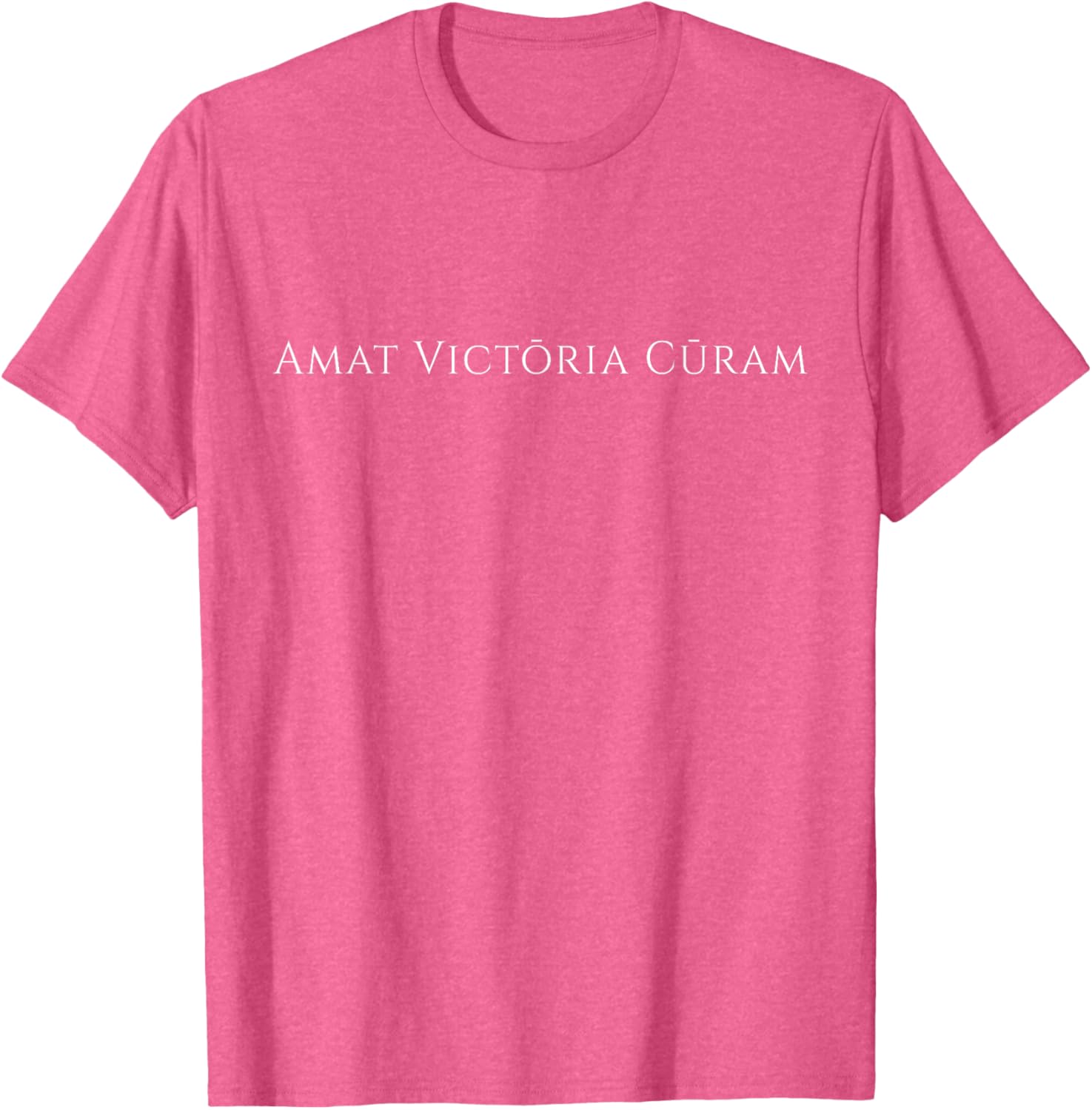 Amat Victoria Curam T-Shirt - Inspiring Latin Phrase for Success in Style - 1