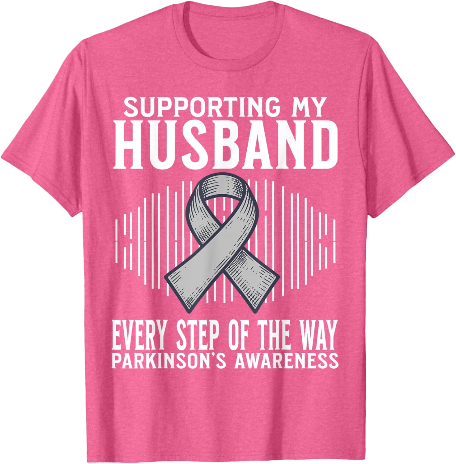 Support My Husband Parkinson's Disease Awareness T-Shirt Gift - 21