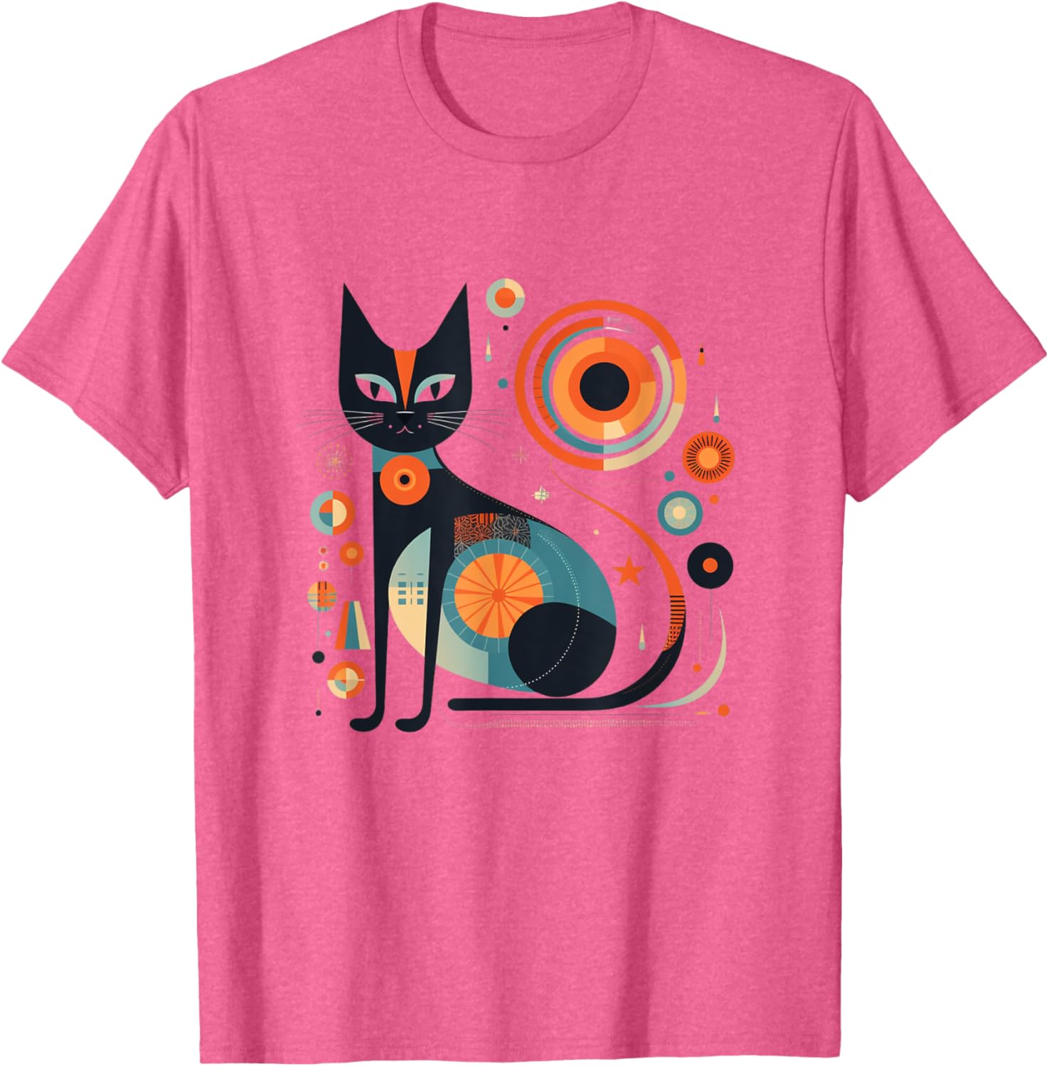 Vintage Retro Atomic Cat T-Shirt for Men, Women, and Kids - 6