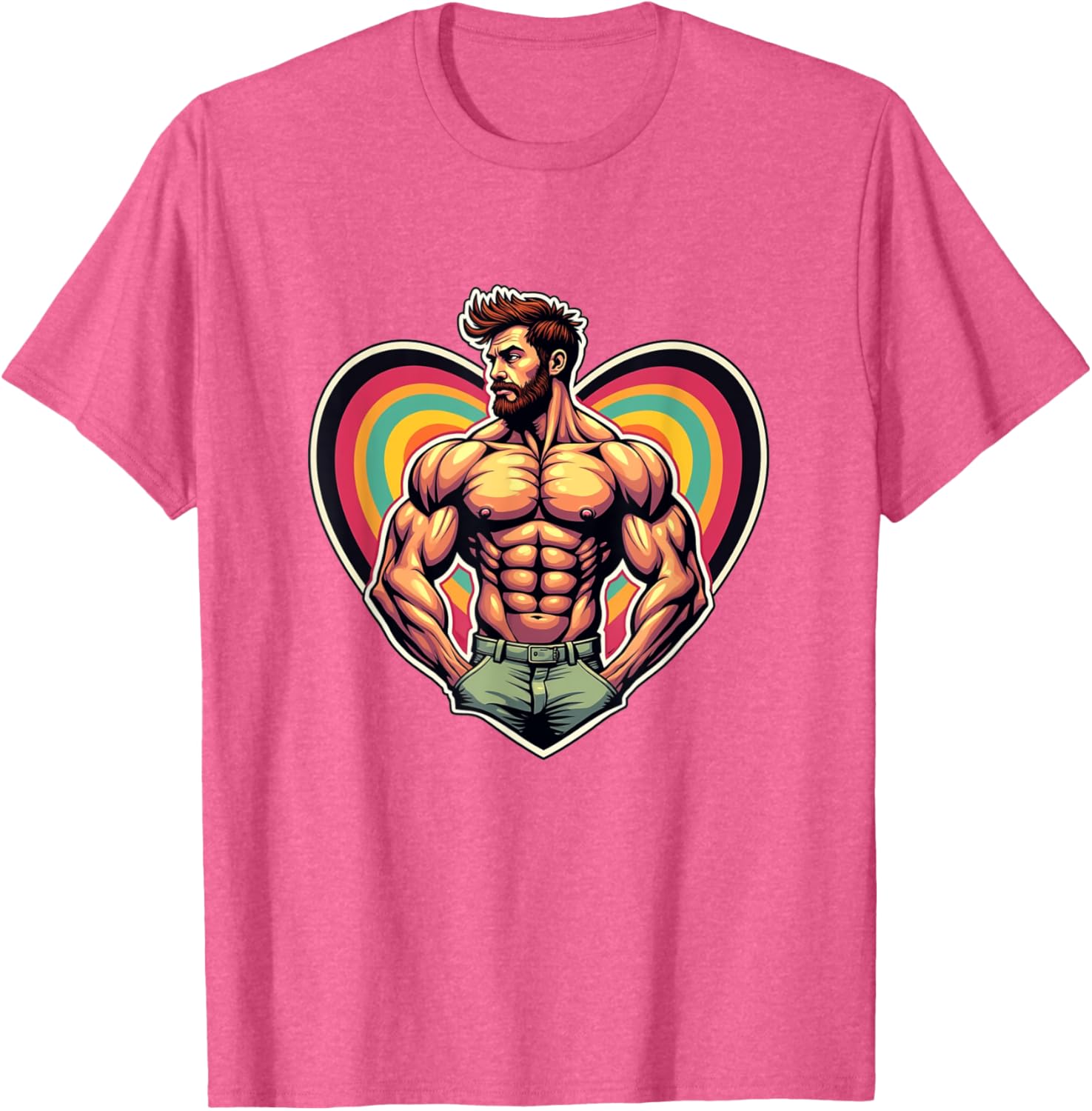 Funny I Love Ginger Daddy LGBTQ Pride Vintage T-Shirt for Men and Women - 11