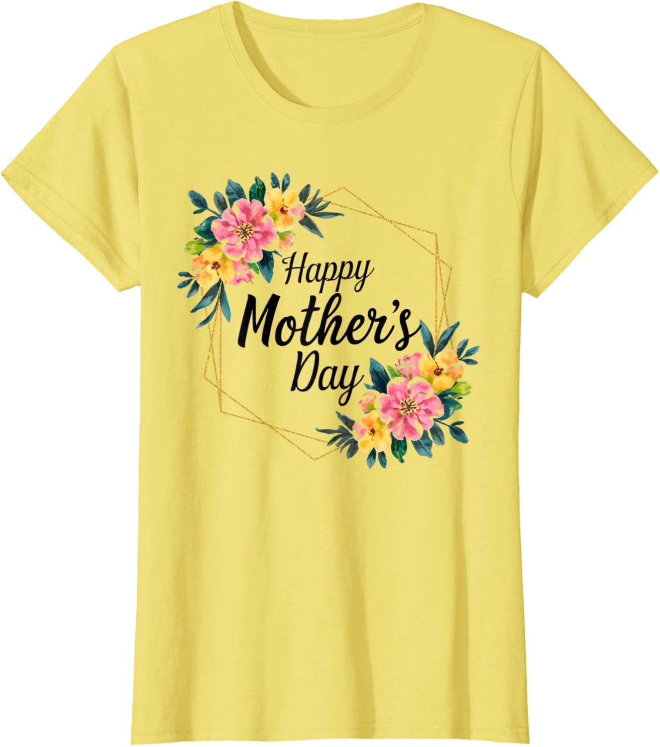 Floral Happy Mother's Day T-Shirt for Mom Mama Grandma Women - 1