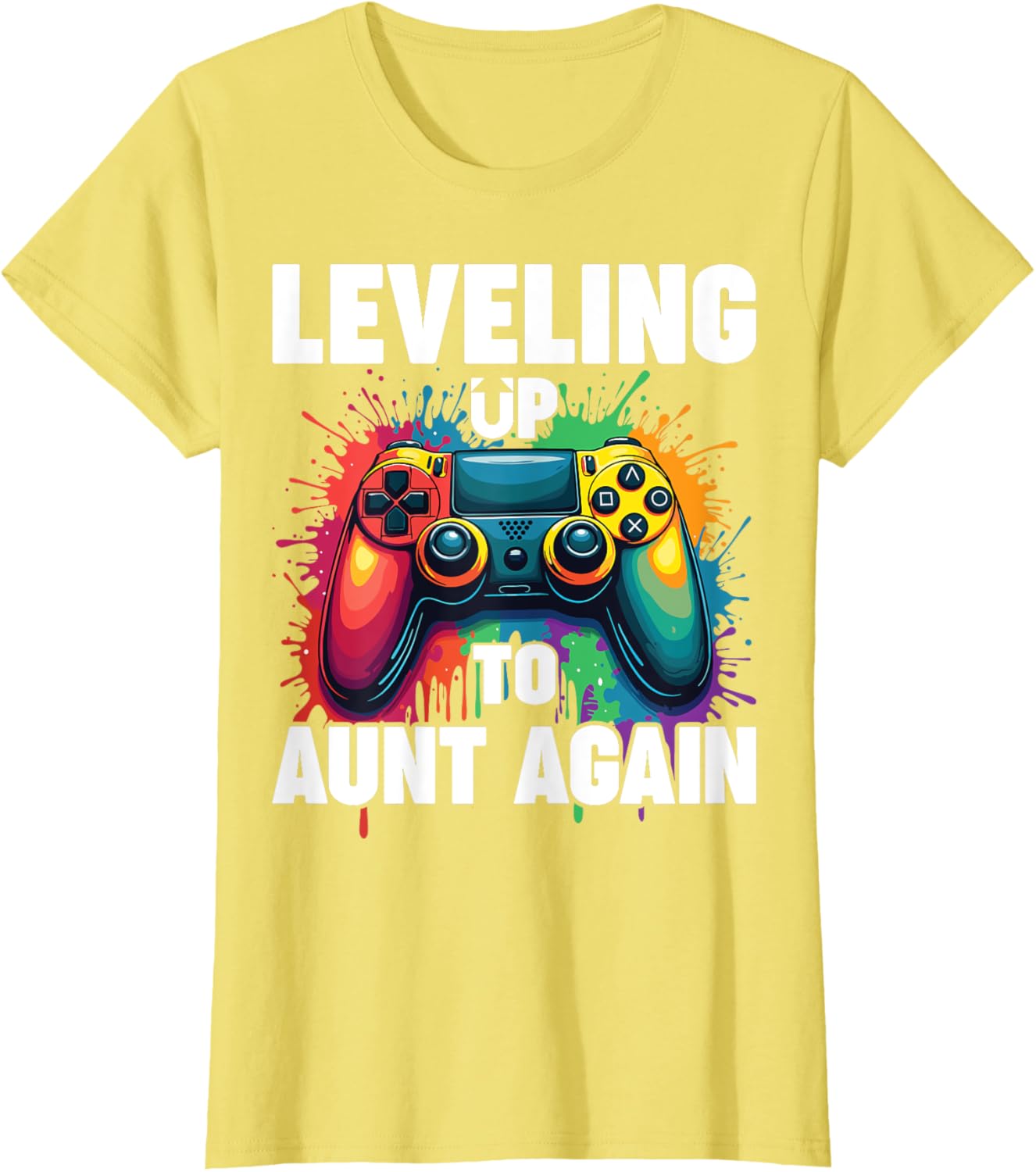 Promoted to Auntie Gender Reveal T-Shirt Leveling Up to Aunt Again - 18