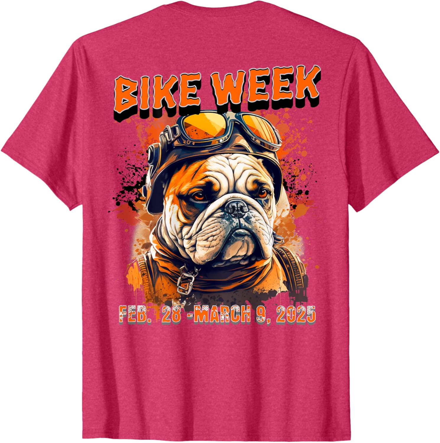 Bike Week 2025 Rally Dog Art T-Shirt for Men, Women, and Kids - 19