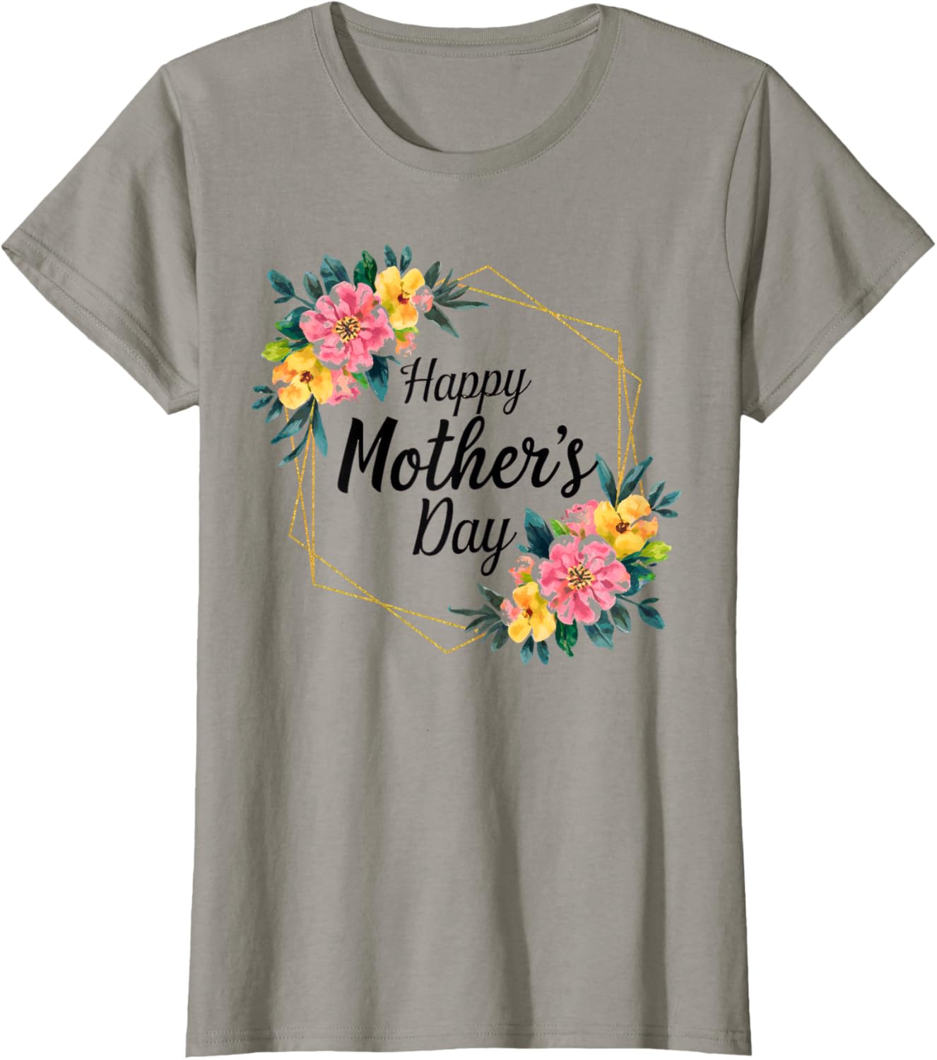 Floral Happy Mother's Day T-Shirt for Mom Mama Grandma Women - 3