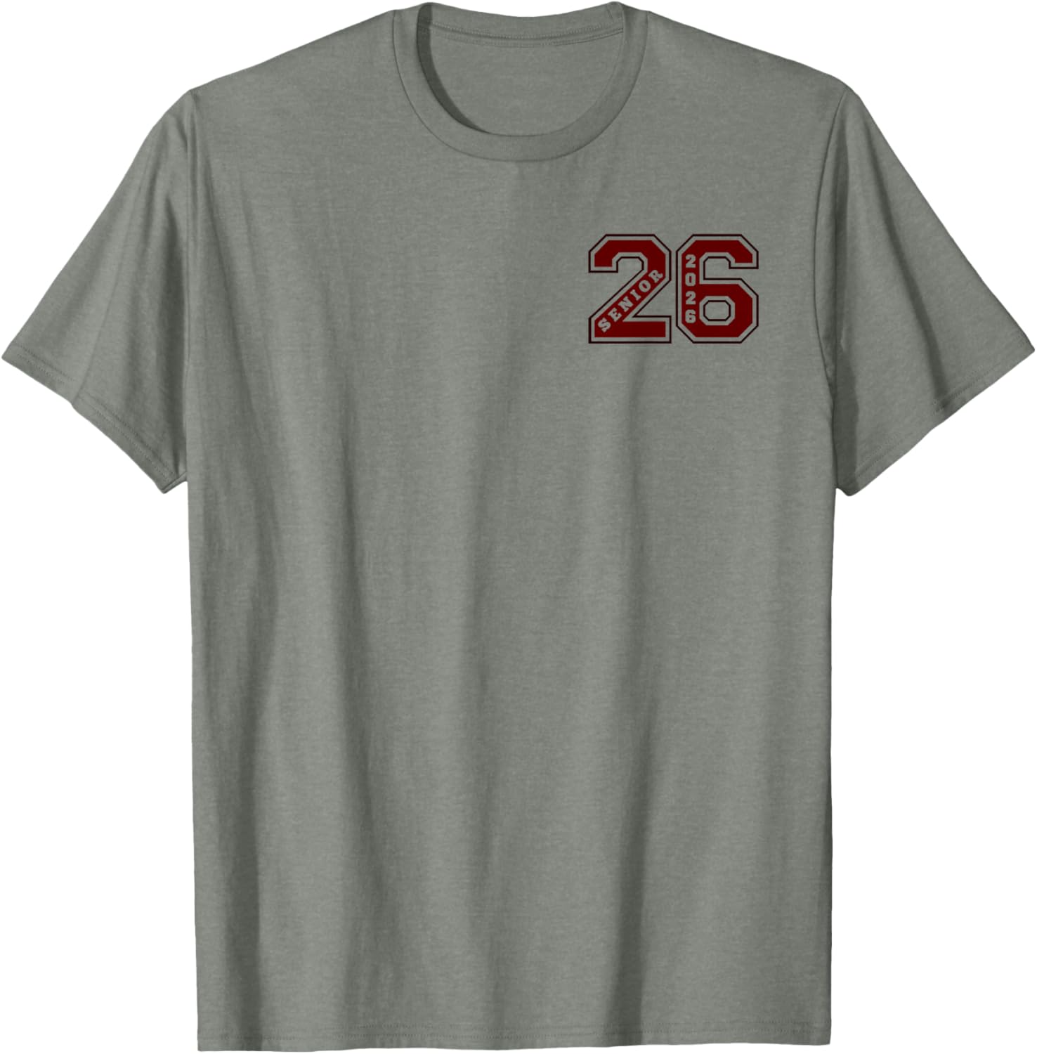 Maroon Senior Class 2026 T-Shirt - Elite Wear for Graduates - 6