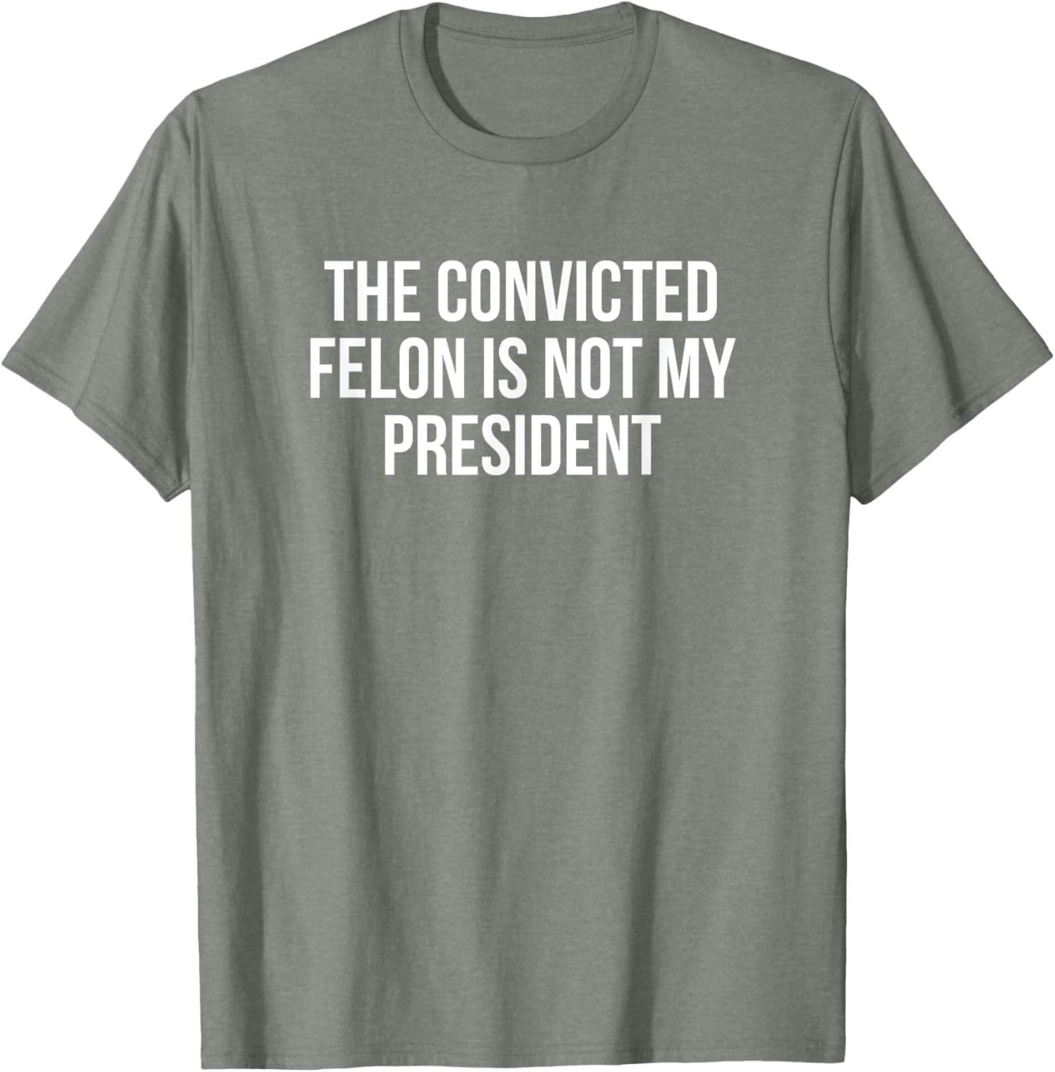 Funny Convicted Felon T-Shirt Statement Shirt for Protest Enthusiasts - 1