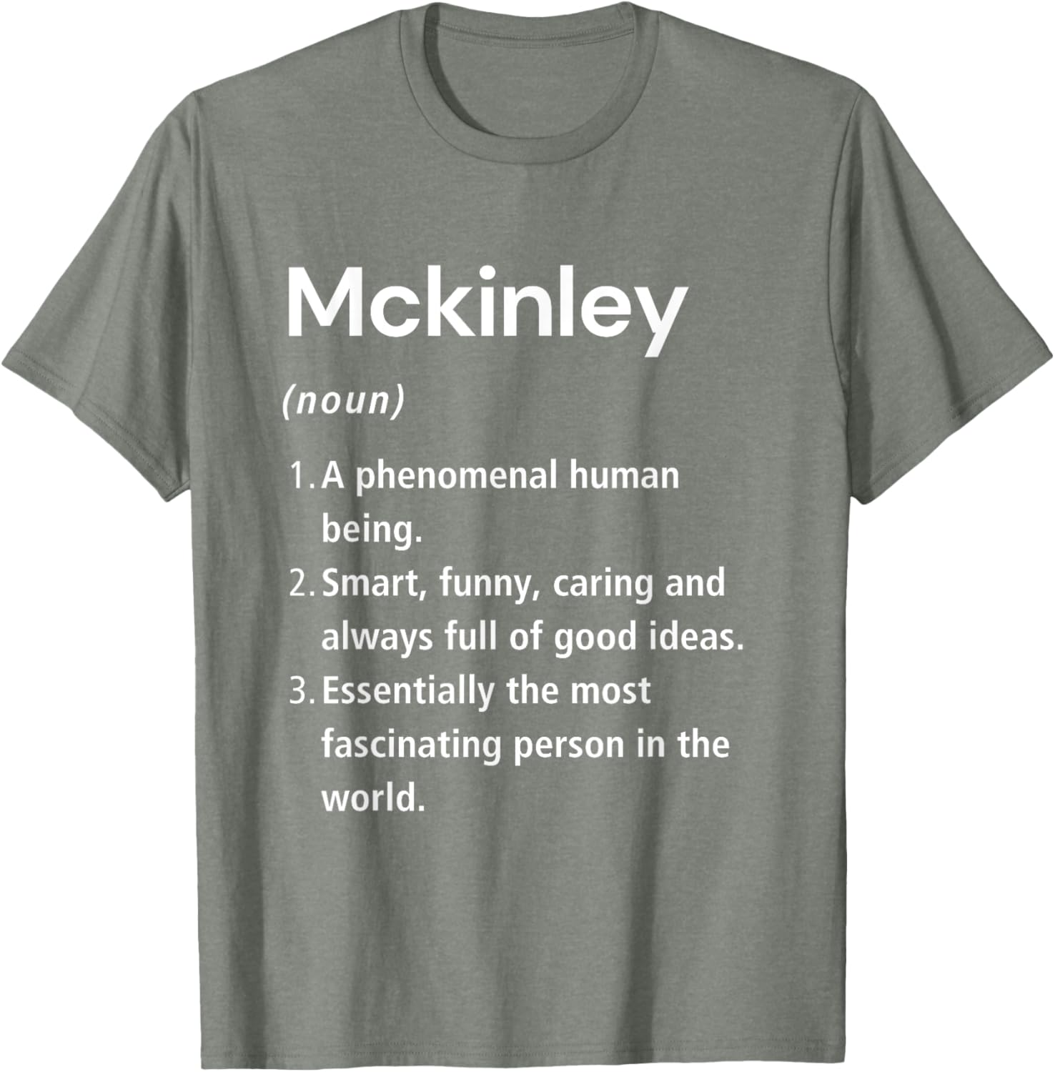 Funny Mckinley Name Definition T-Shirt - Perfect Gift for Friends - 1