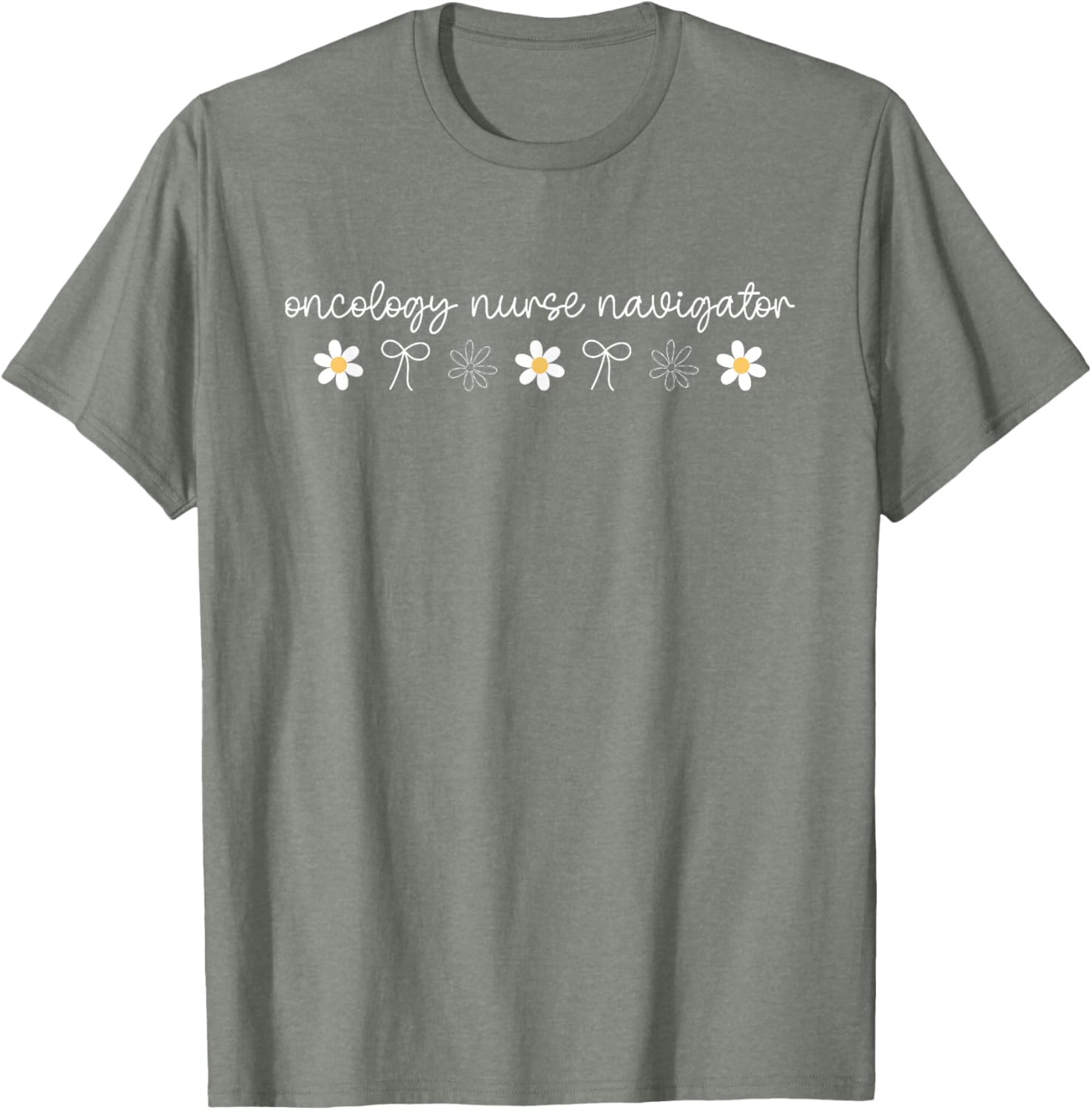 Floral Bow Daisy Oncology Nurse Navigator Shirt for Caring Nurses - 7