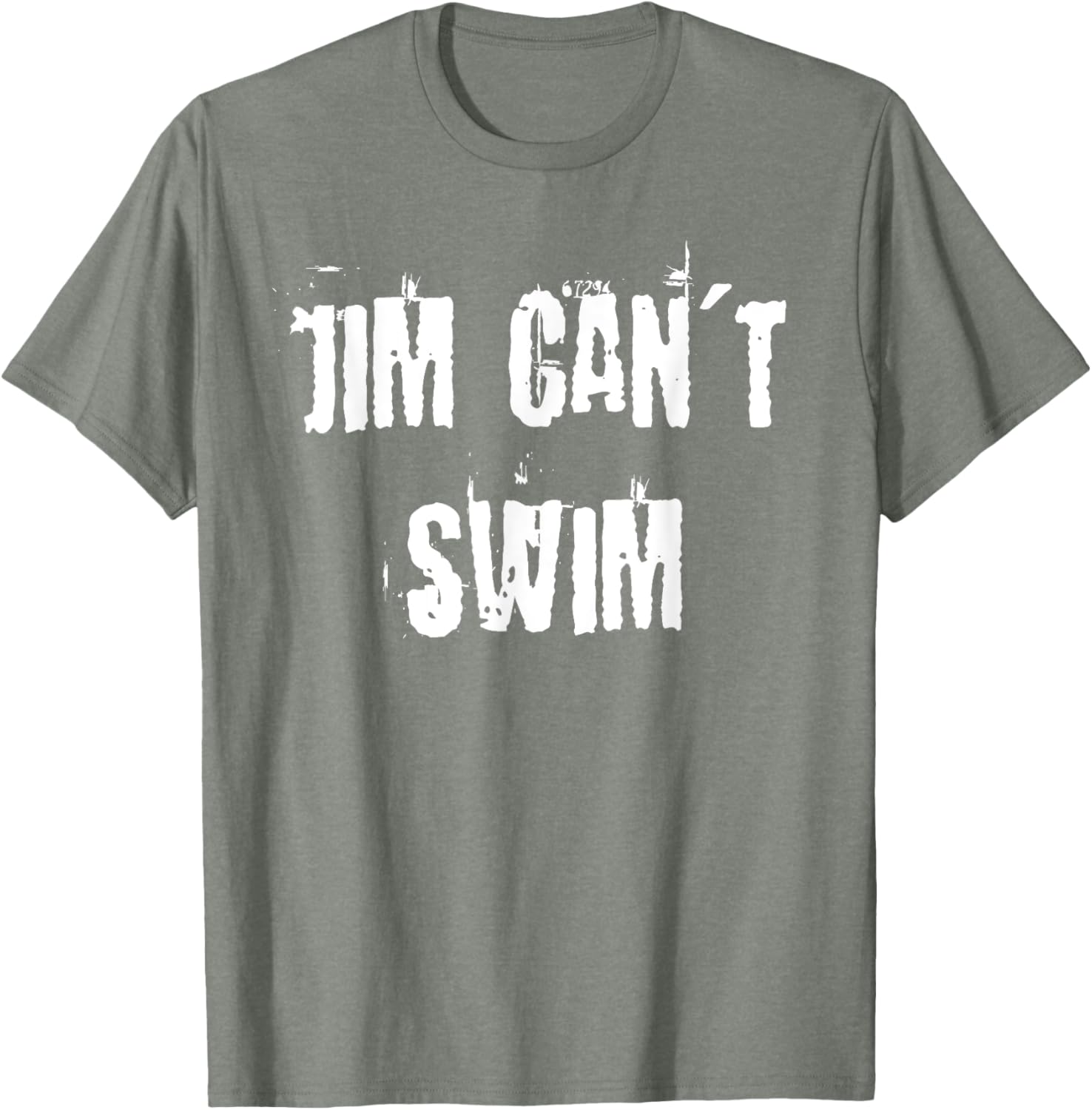 Jim Can't Swim T-Shirt for Fun Style in Clothing and Accessories - 17
