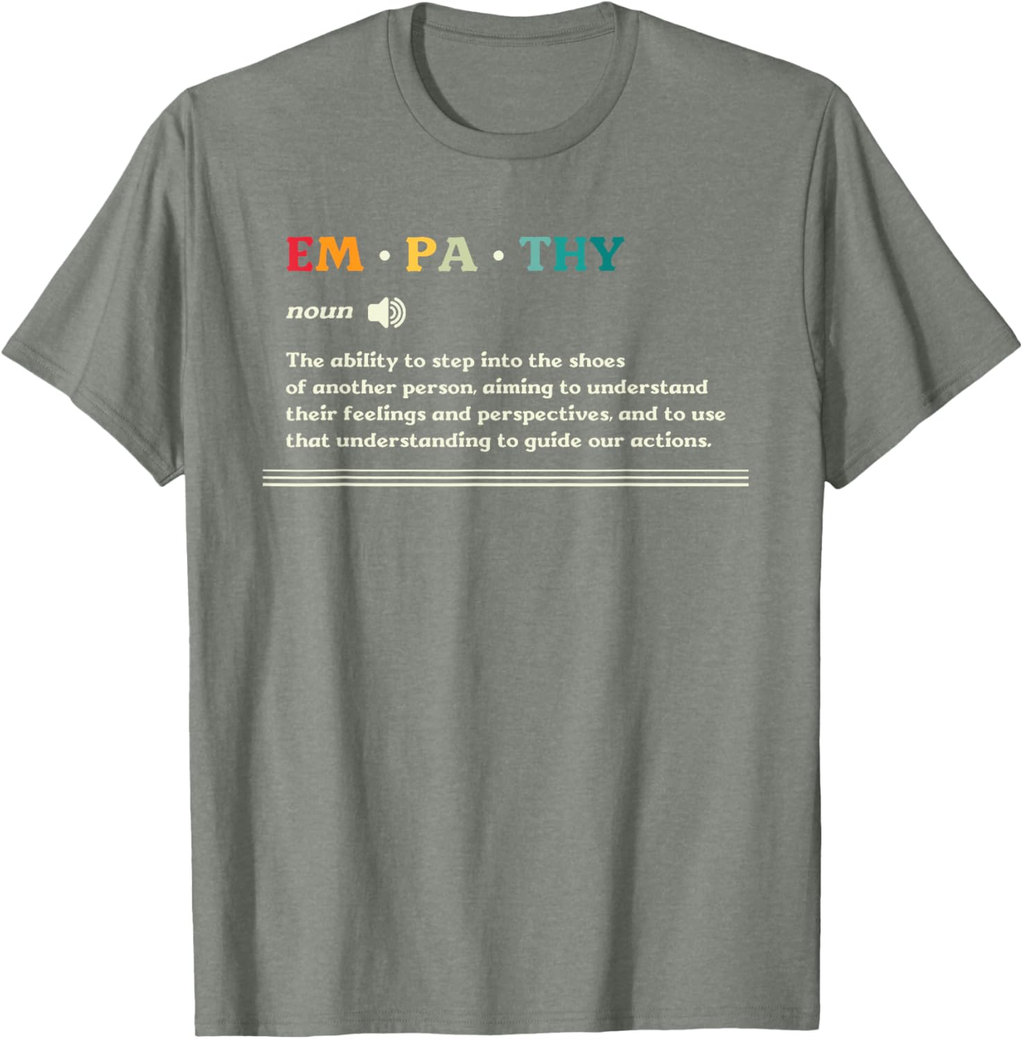 Empathy Noun Ability to Understand Feelings T-Shirt for Compassionate Souls - 8