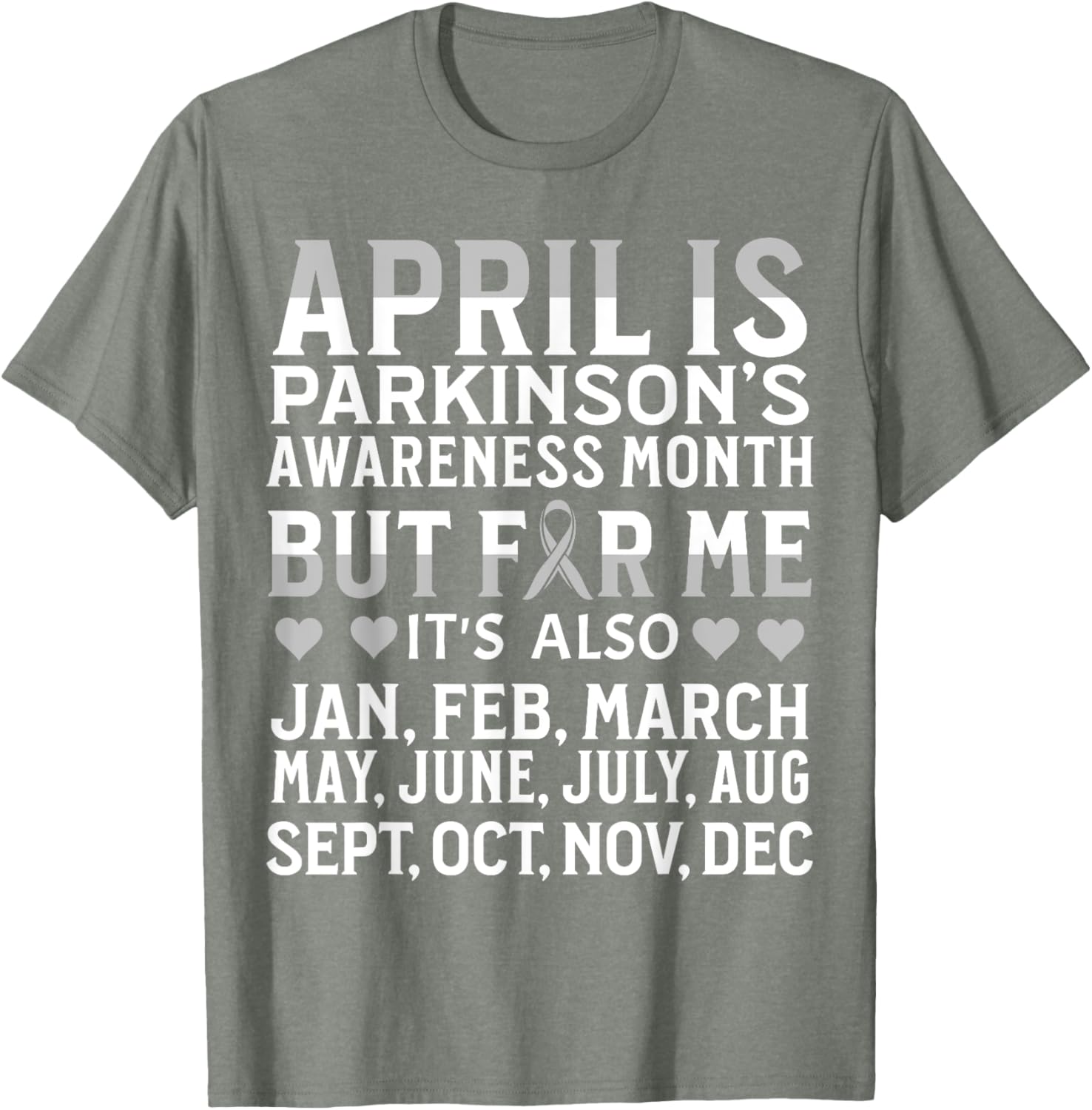 Support Parkinson's Awareness with Our April T-Shirt for Everyone - 11