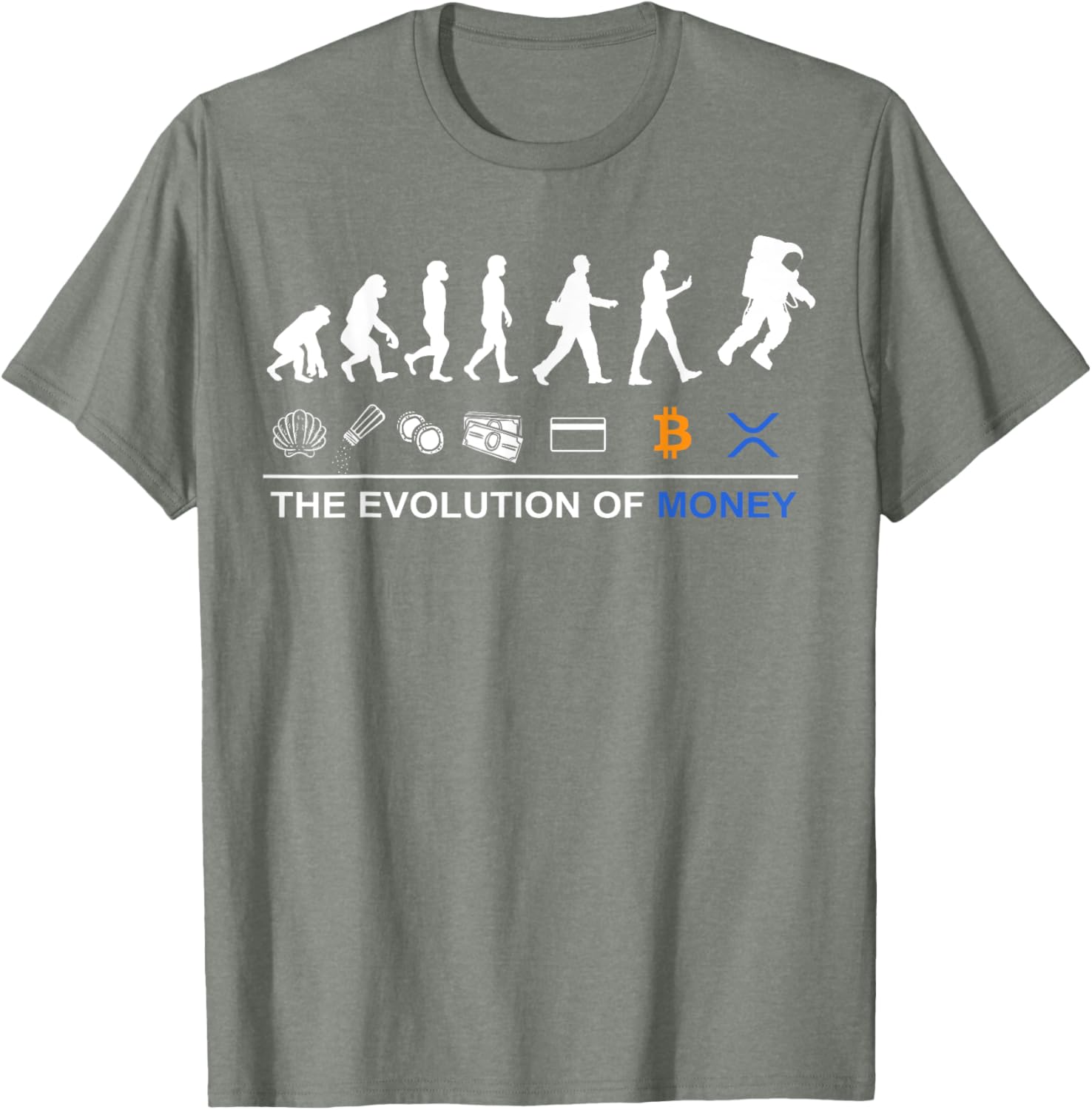 Sophisticated XRP T-Shirt - Celebrate Bitcoin's Evolution to the Moon - 10