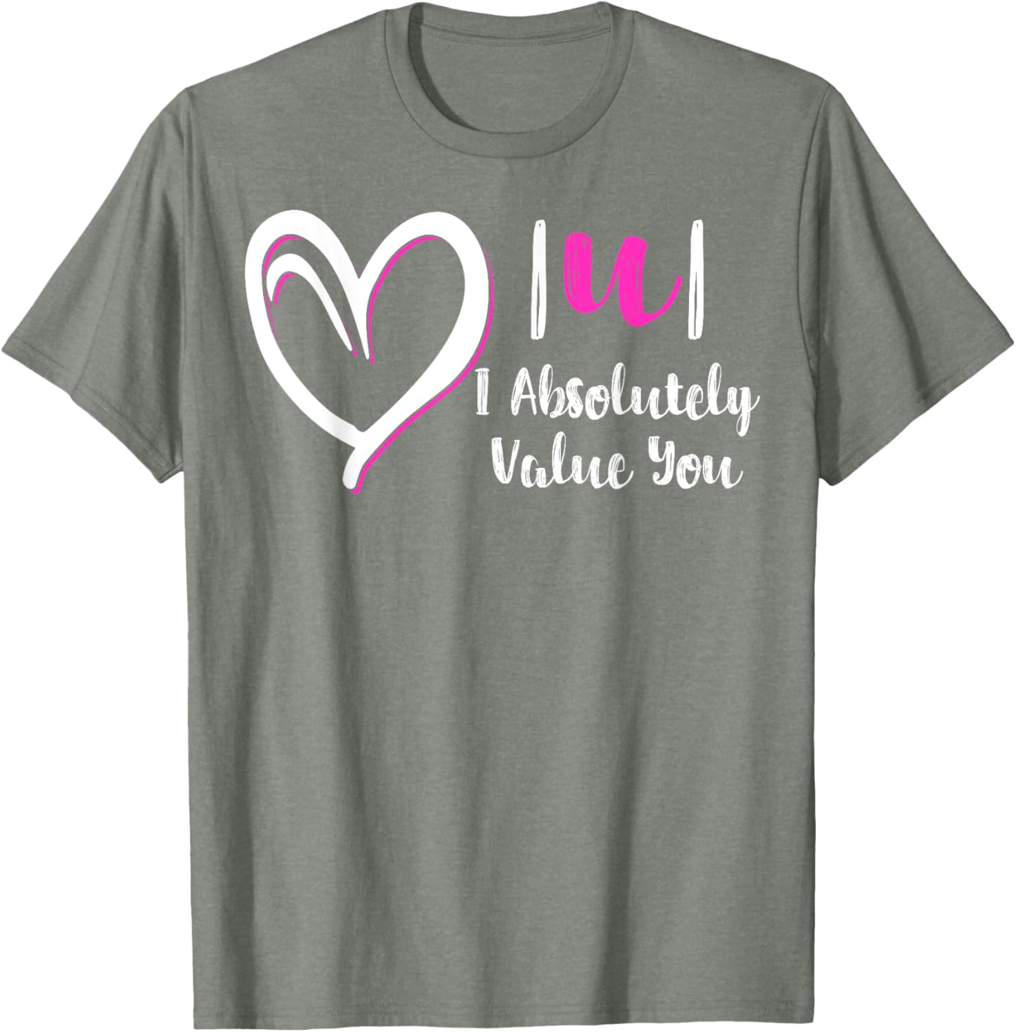 Funny Math Teacher Valentine's Day T-Shirt - I Absolutely Value You Gift - 4