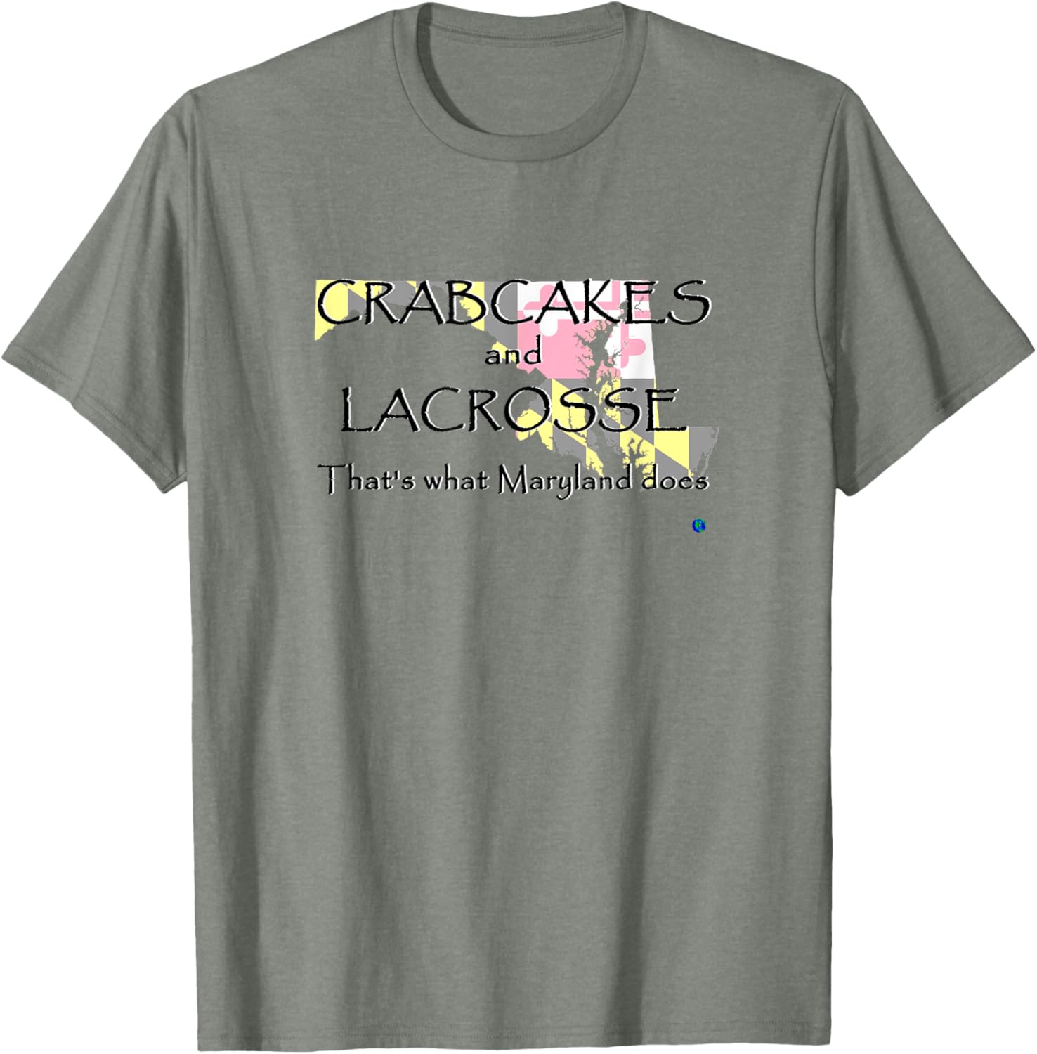 Maryland Crabcakes and Lacrosse T-Shirt Fun Apparel for Sports Fans - 14