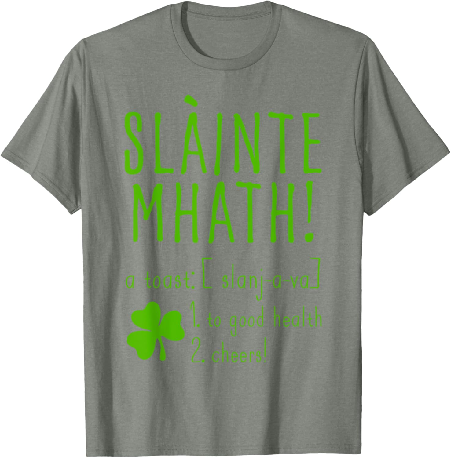 Sláinte Mhath T-Shirt for Good Health Cheers - Funny Scotland Style Top - 2