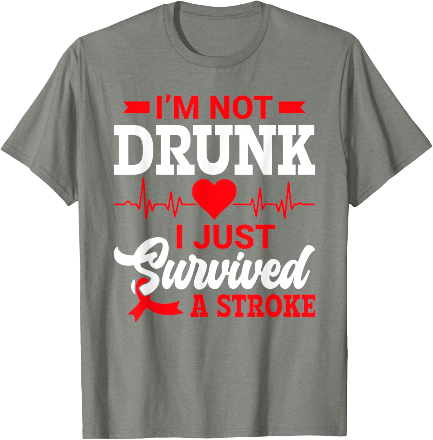 Humorous I'm Not Drunk T-Shirt for Stroke Survivors - Fun Gift Idea - 9