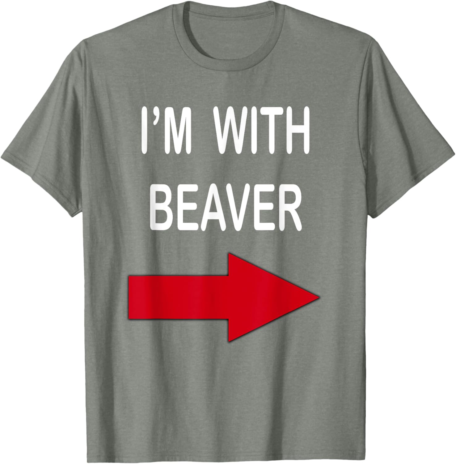 I'm With Beaver Funny T-Shirt for Nature Lovers and Outdoor Enthusiasts - 6