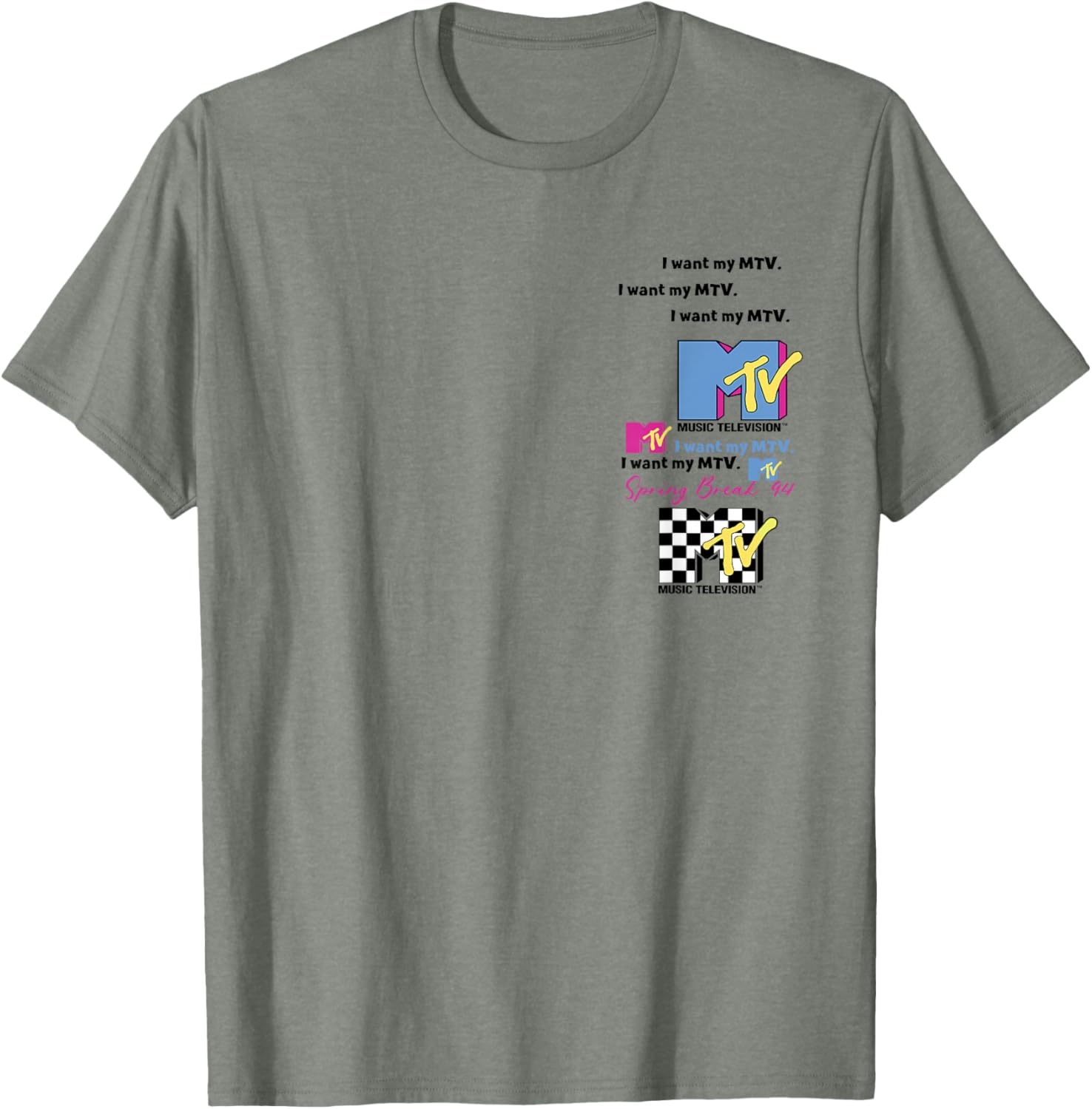 MTV Spring Break 94 Retro Pop Art Tee - Vintage Style Graphic T-Shirt - 10