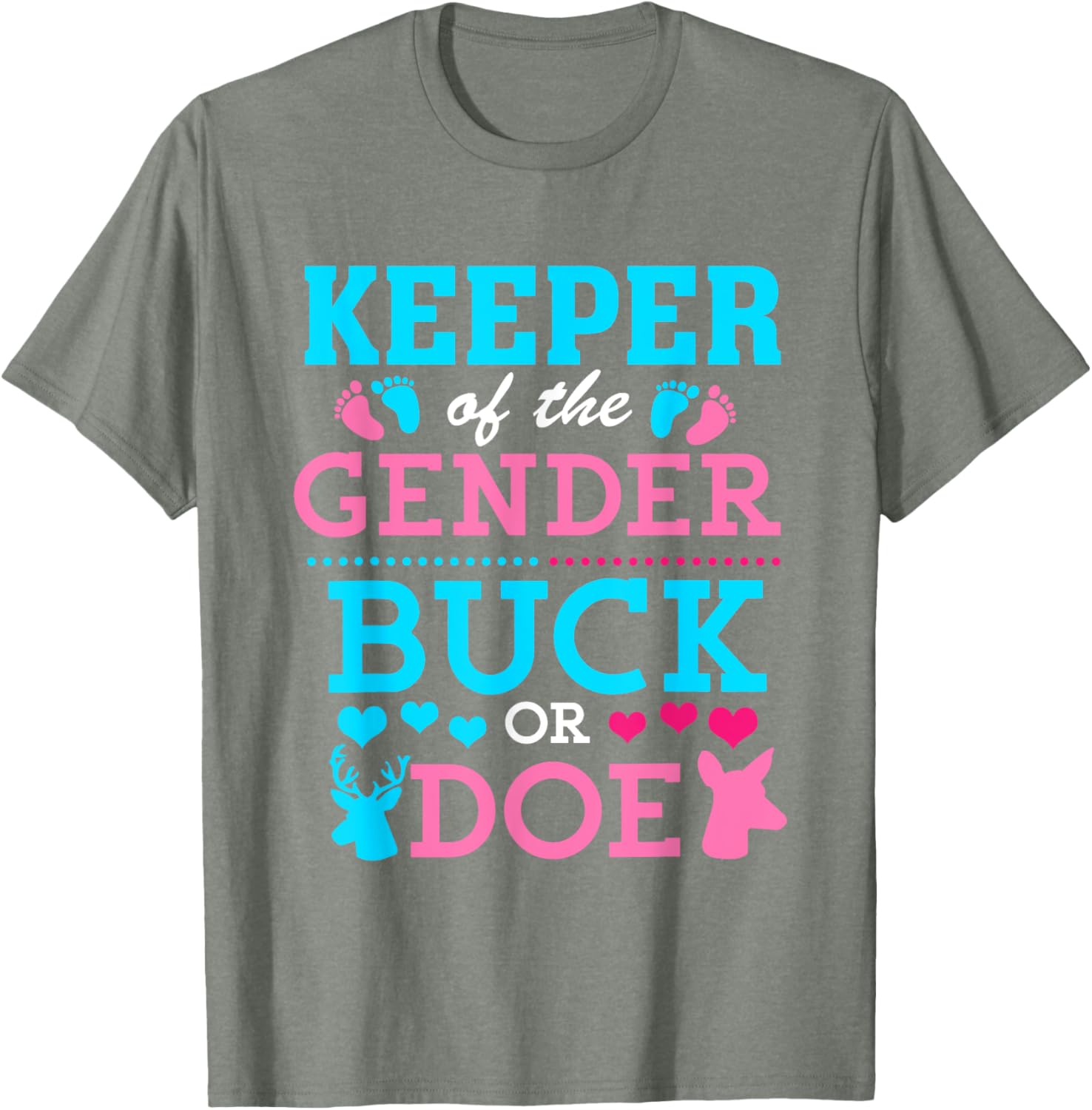 Funny Buck or Doe Gender Reveal T-Shirt for Baby Shower Celebrations - 11