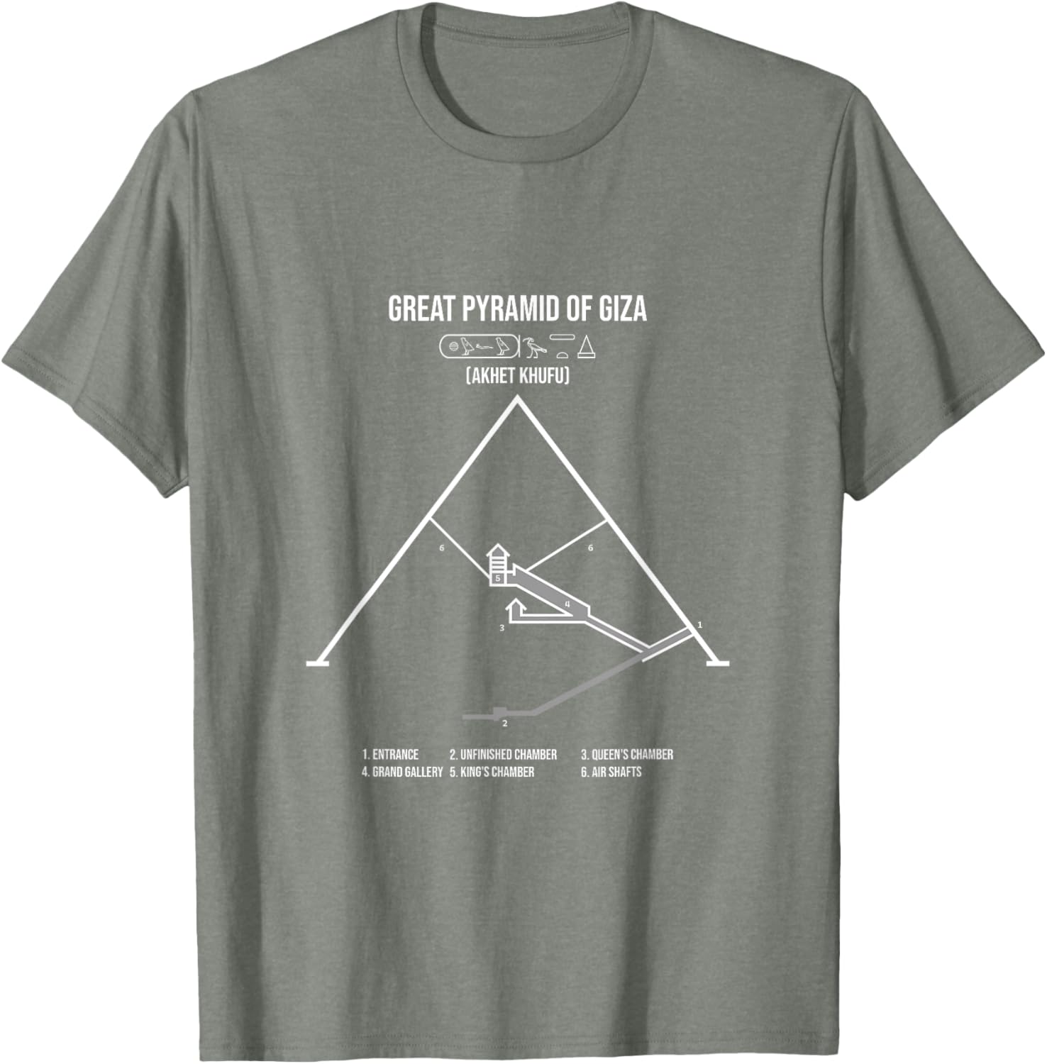 Great Pyramid of Giza T-Shirt for Travel Lovers and History Buffs - 19