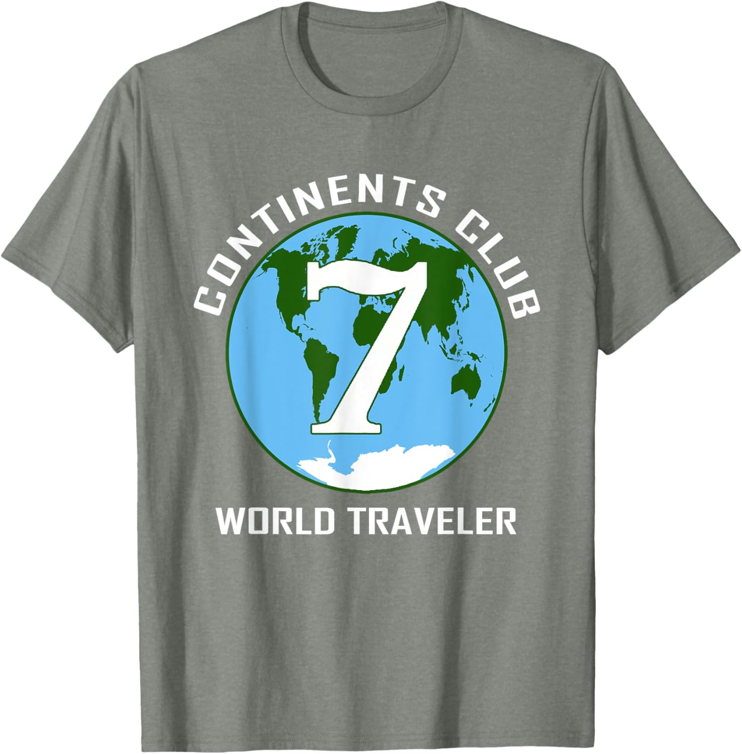 7 Continents World Traveler Club Double-Sided T-Shirt for Adventurers - 21