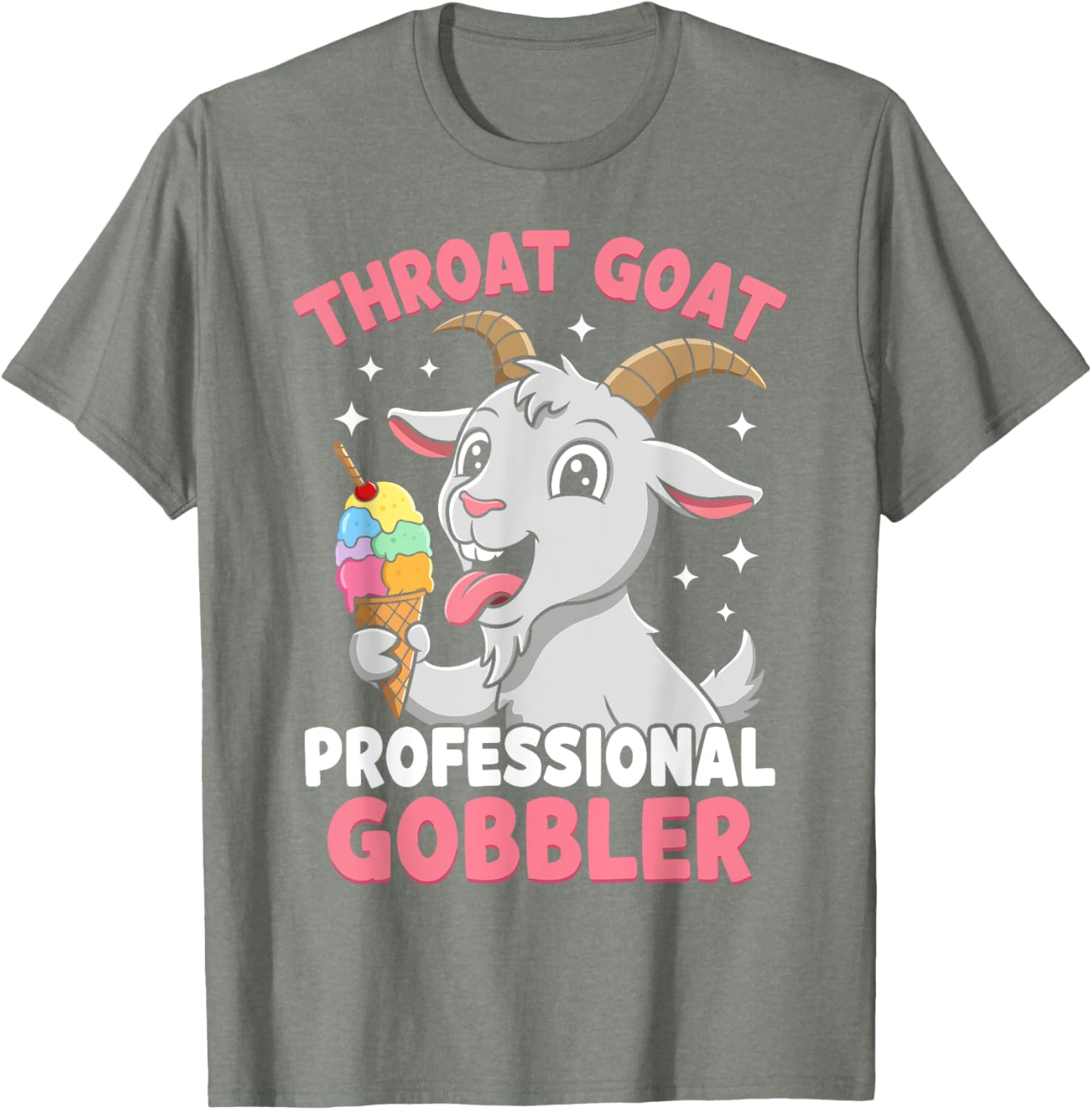Funny Throat Goat Gobbler Humor T-Shirt for Quirky Style Enthusiasts - 8