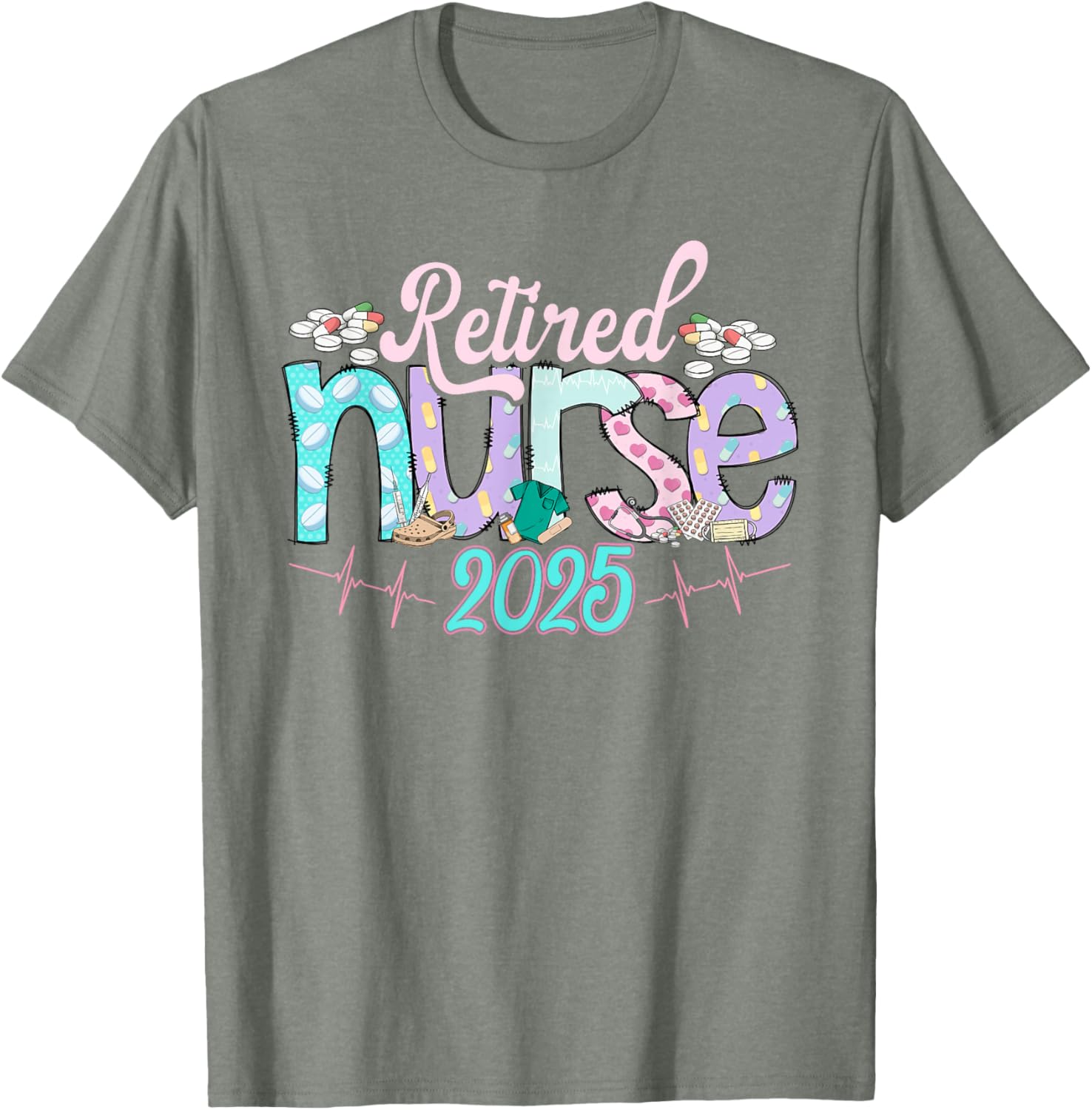 Tie Dye Retired Nurse T-Shirt 2025 Perfect Gift for Nurses - 17